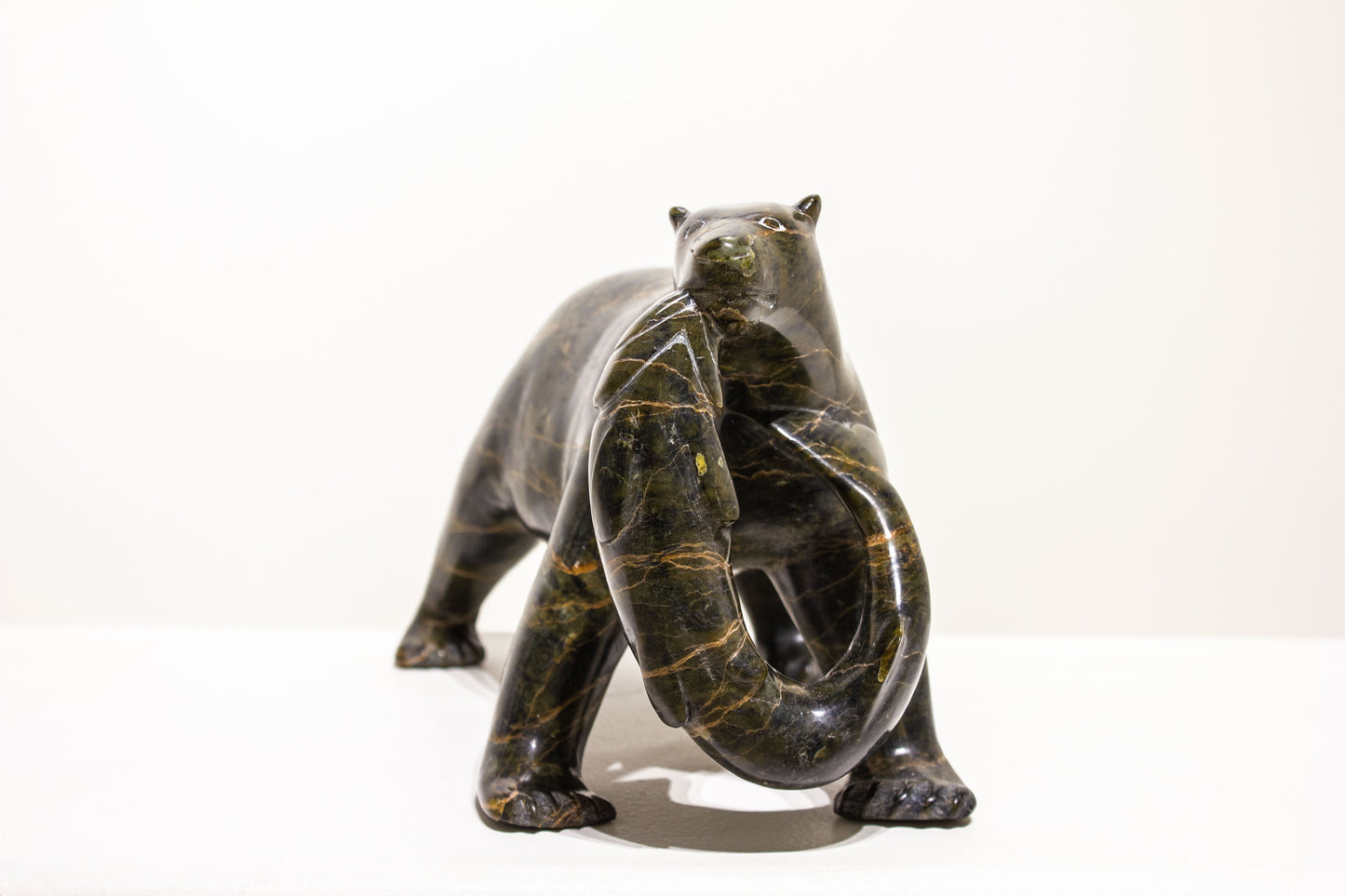 Paulassie Pootoogook, Bear with Arctic Char