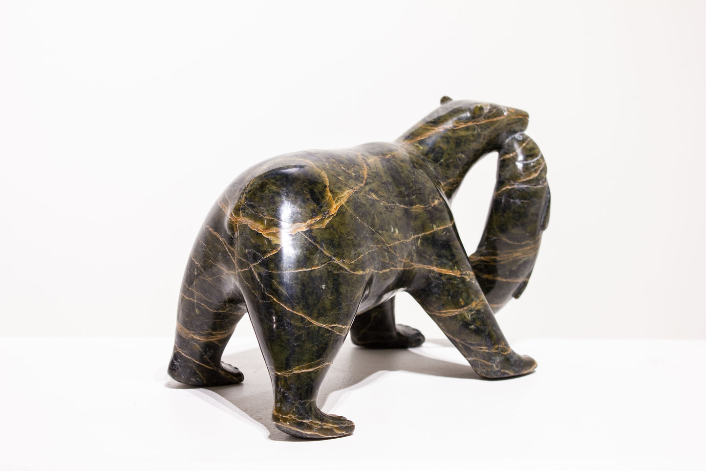 Paulassie Pootoogook, Bear with Arctic Char