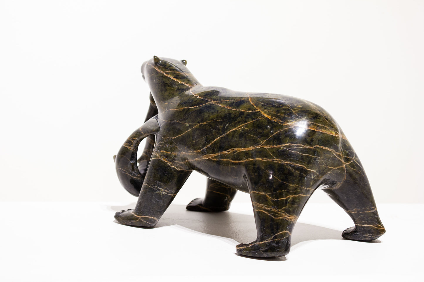 Paulassie Pootoogook, Bear with Arctic Char