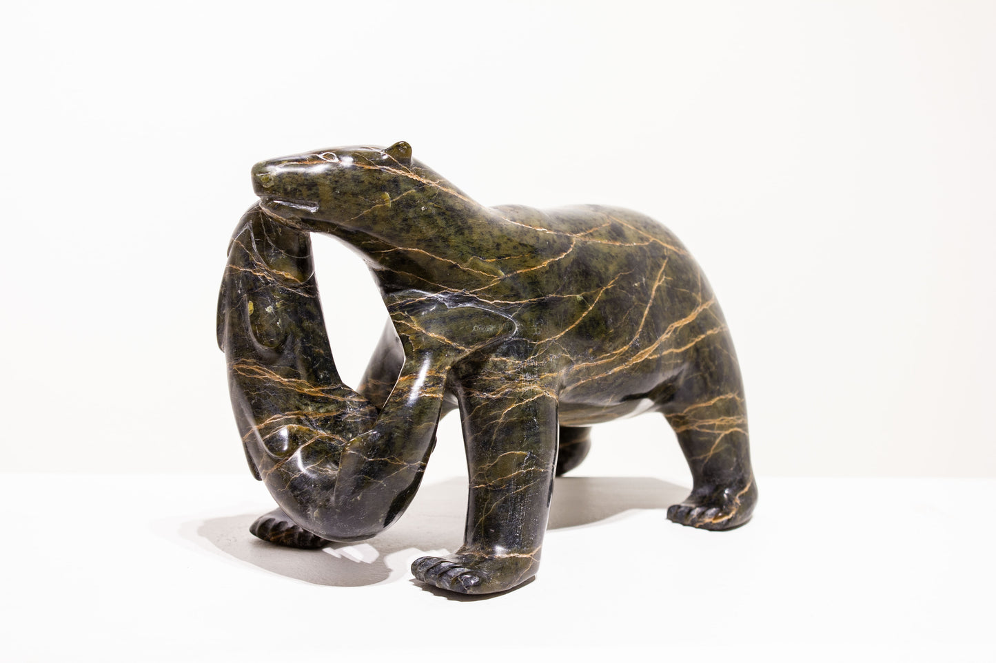 Paulassie Pootoogook, Bear with Arctic Char