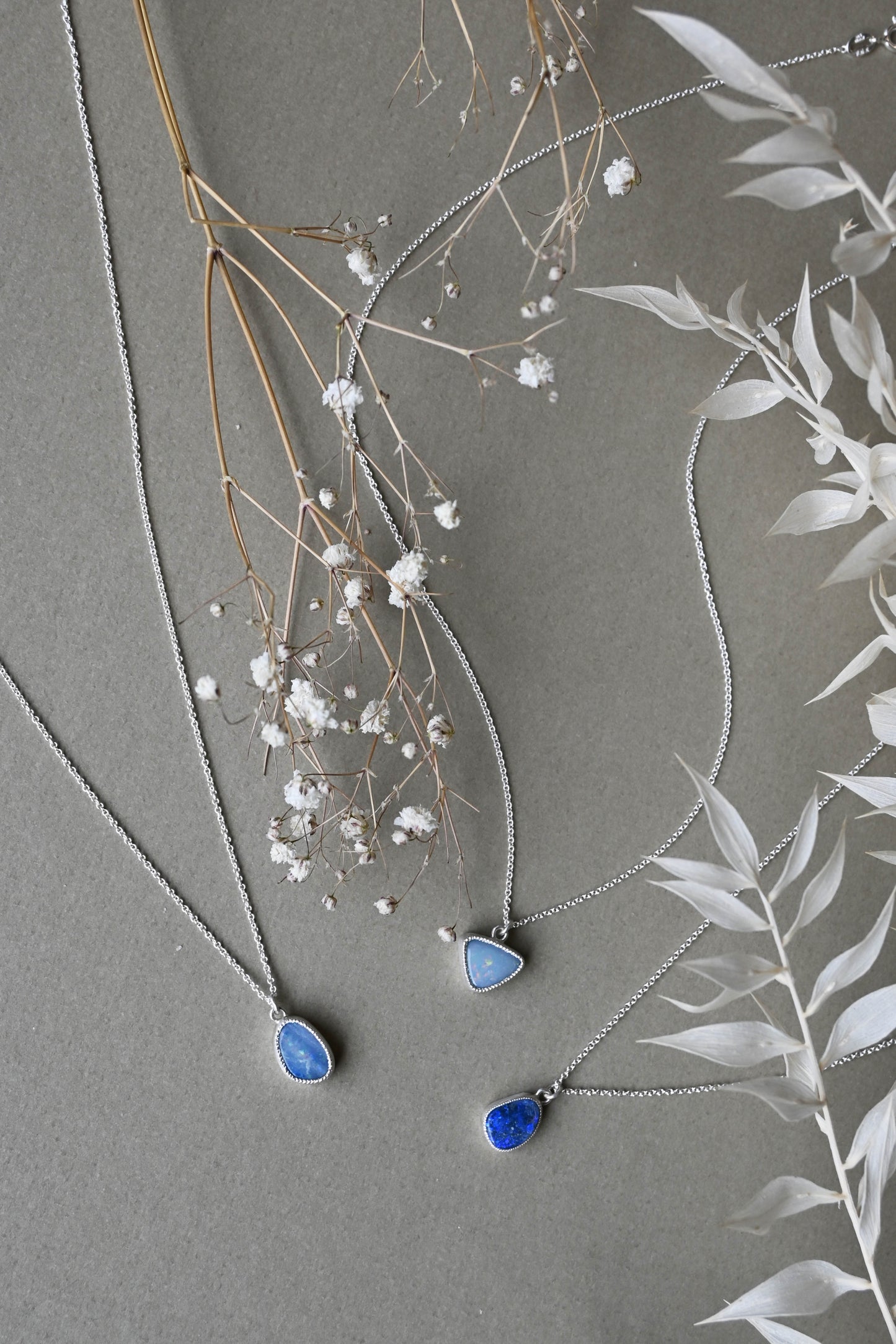 Andrea Mueller, Triangular Opal Doublet Necklace