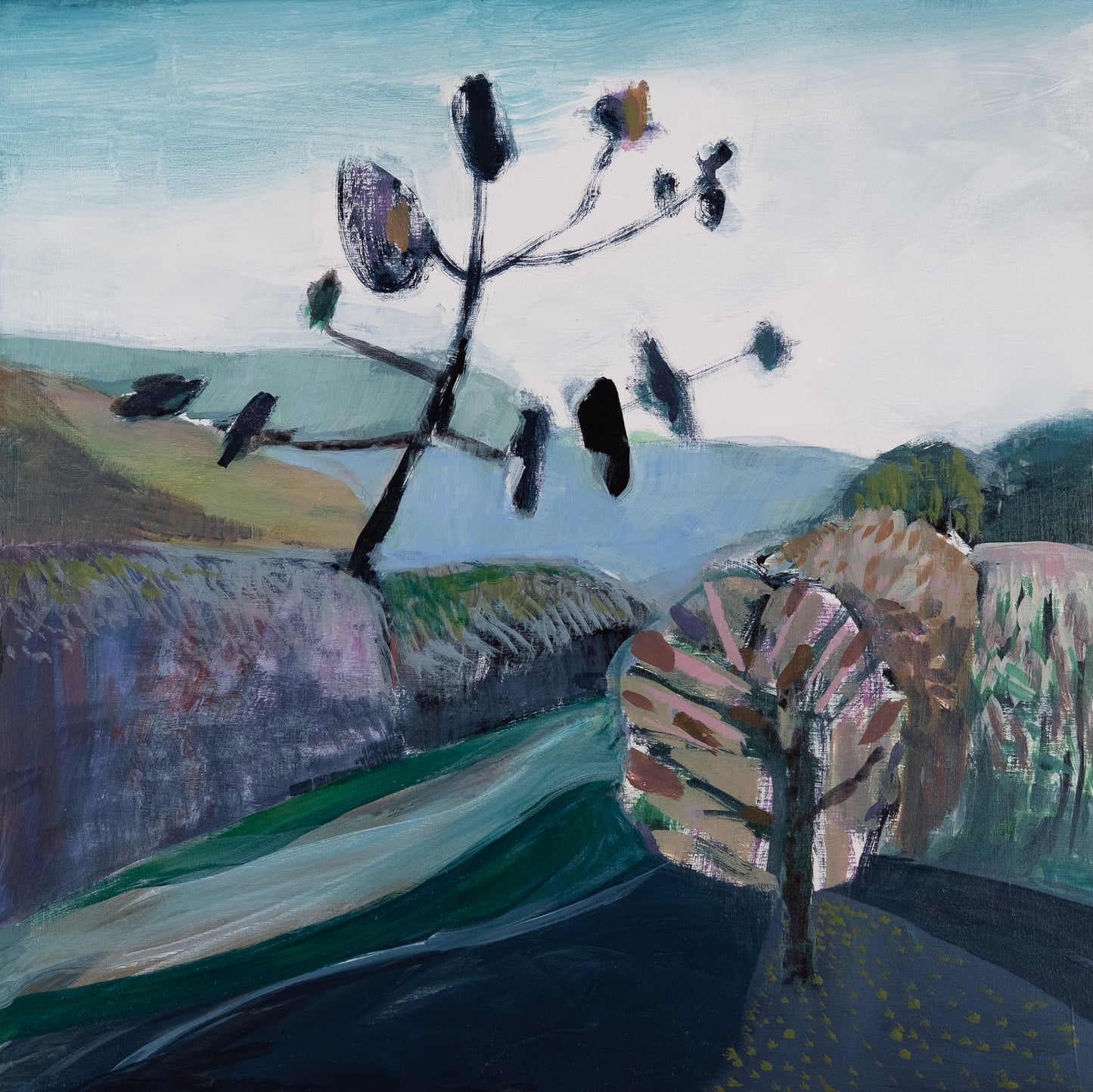 Lori Richards, Creek Bed (Diptych)