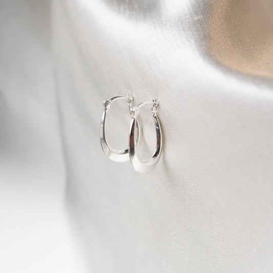 Brenda Wong, Gemstone Oval Loop Earrings