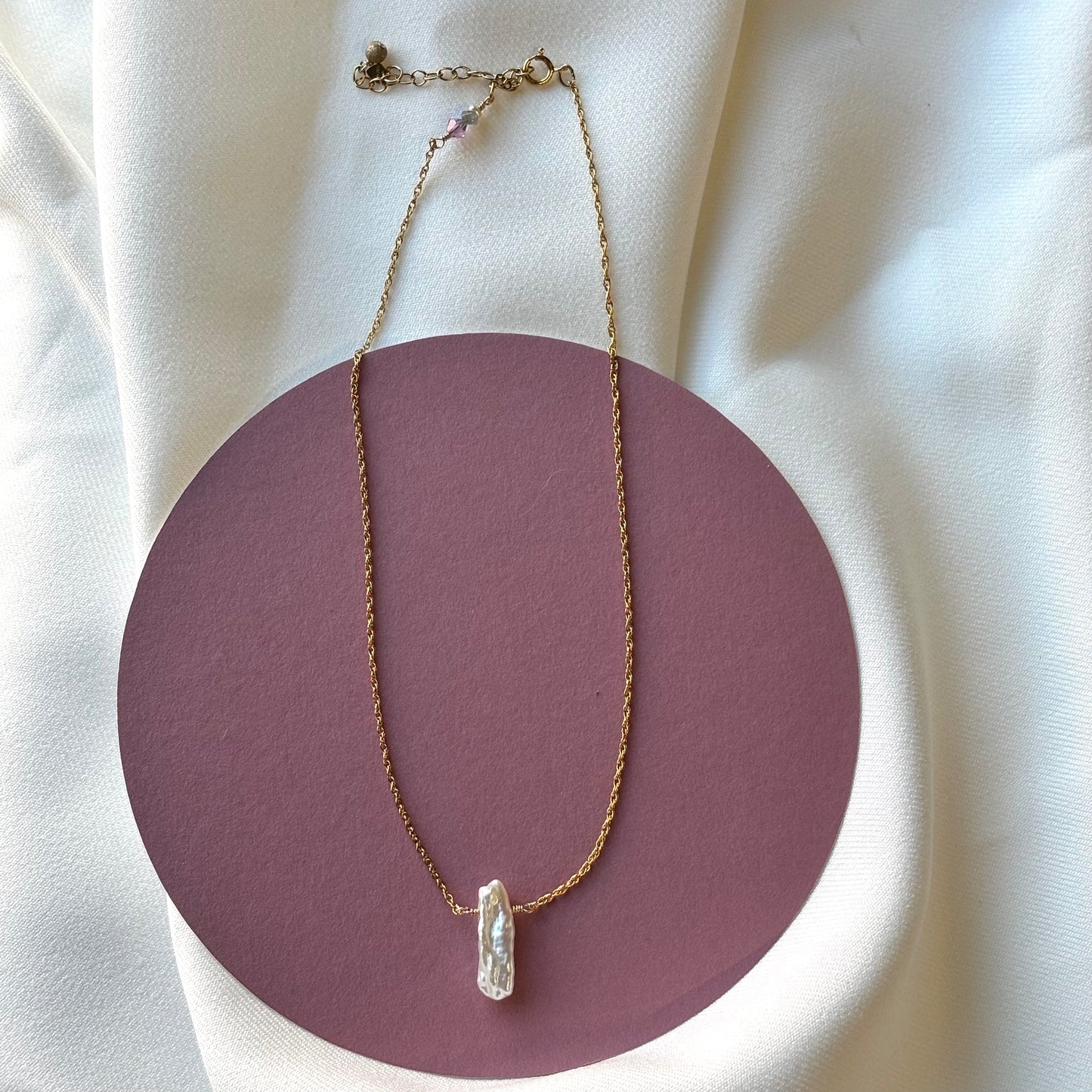 Hailey Jane, Twisted Rope Chain with Pearl Necklace