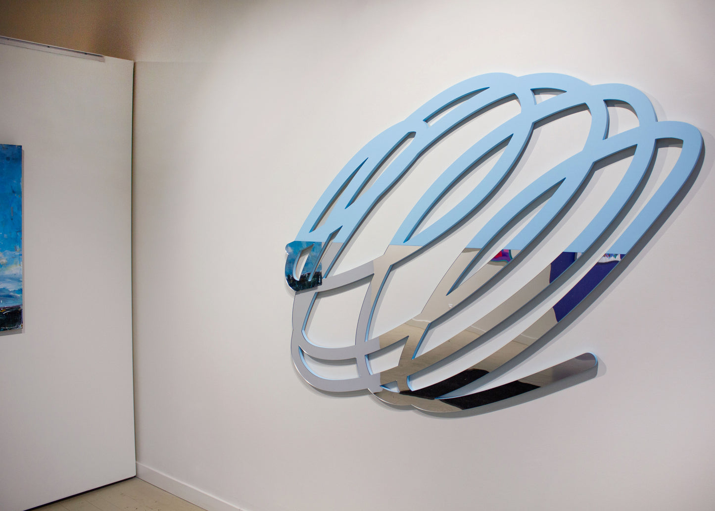 Nate Nettleton, Untitled (Sky Blue and Mirror)