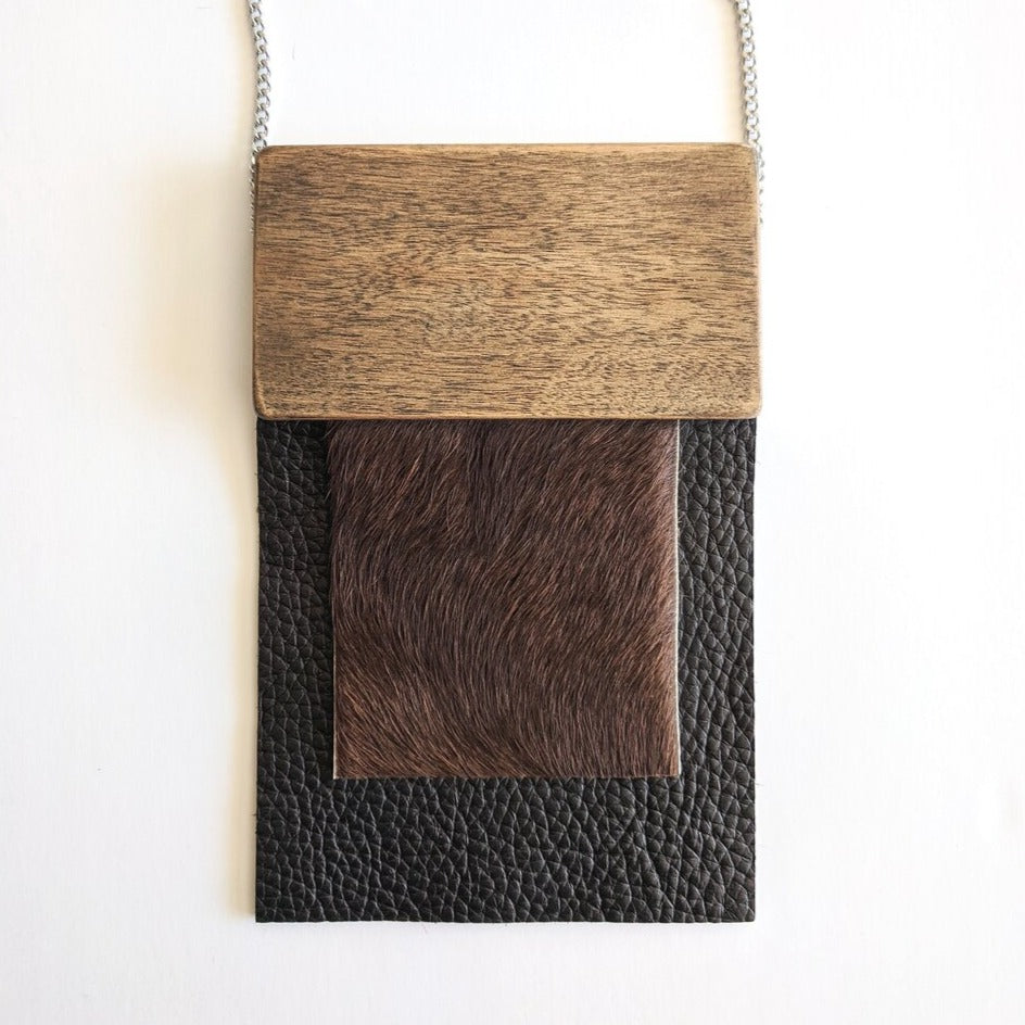 LOUVE, Double Leather Necklace