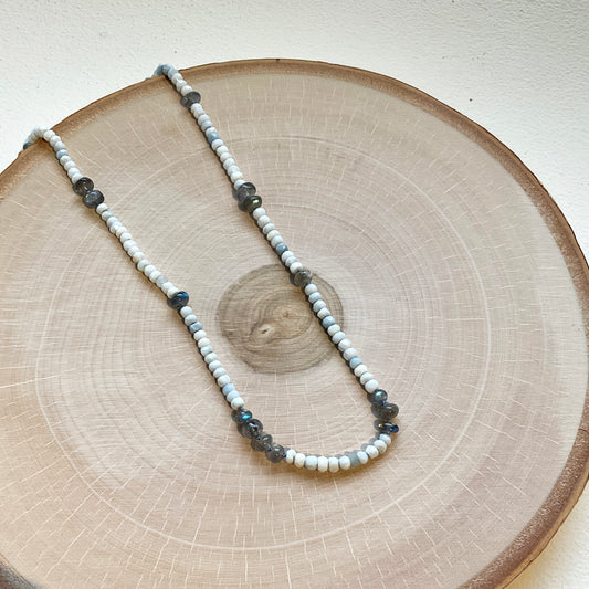 Kathryn Rebecca, Opal and Labradorite Necklace
