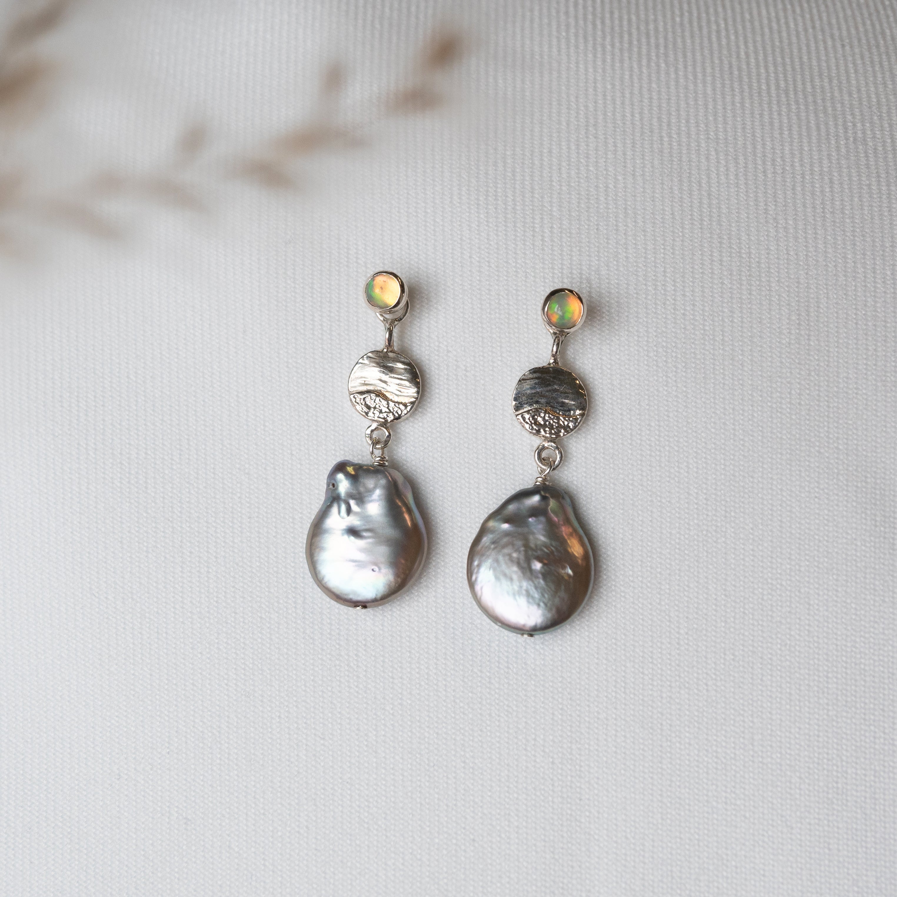 Kathryn Rebecca, Opal Sand and Water Drop Earrings-1