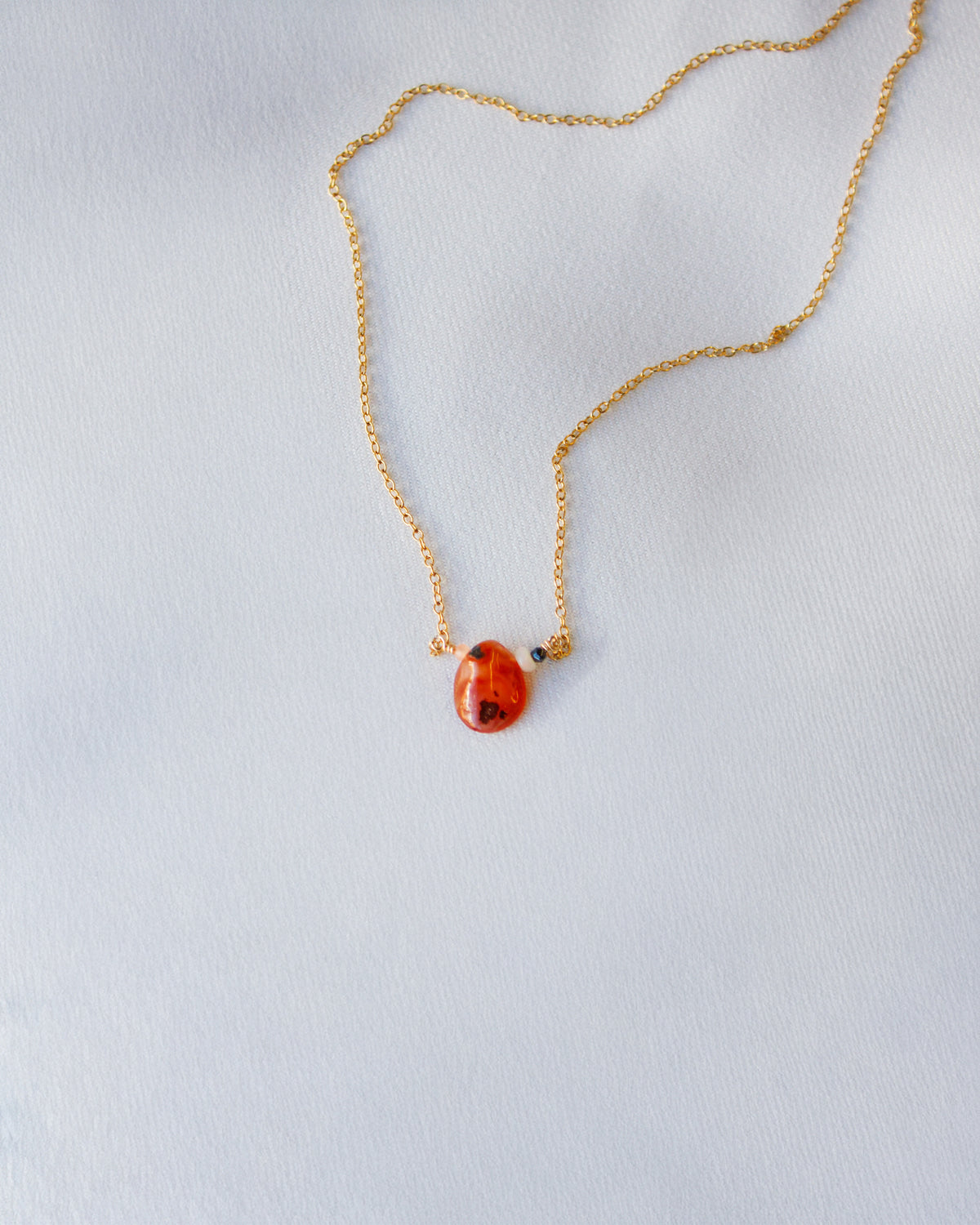 Kathryn Rebecca, Agate Gold Necklace-3