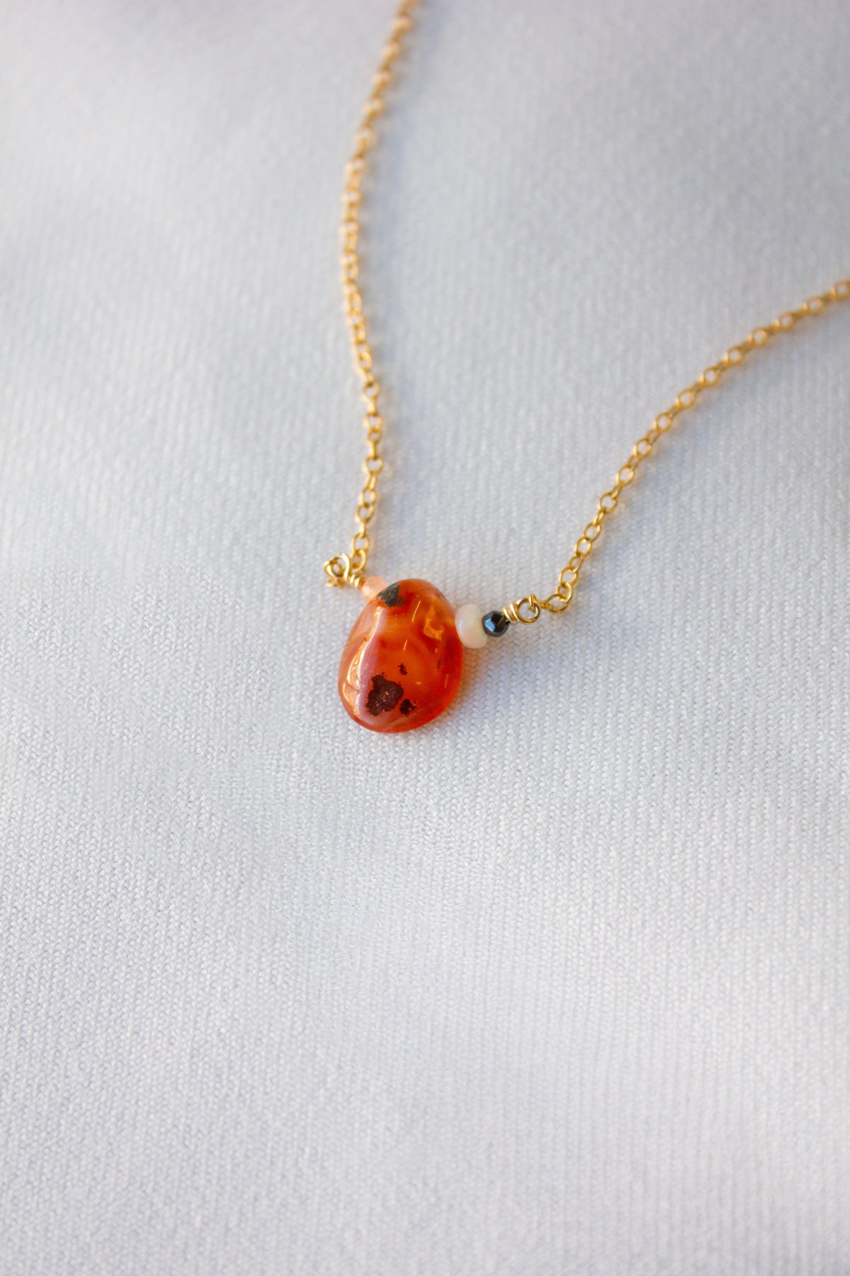 Kathryn Rebecca, Agate Gold Necklace-4