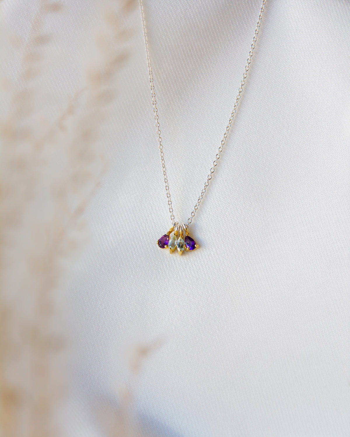 Out Designs, Amethyst Charm Necklace