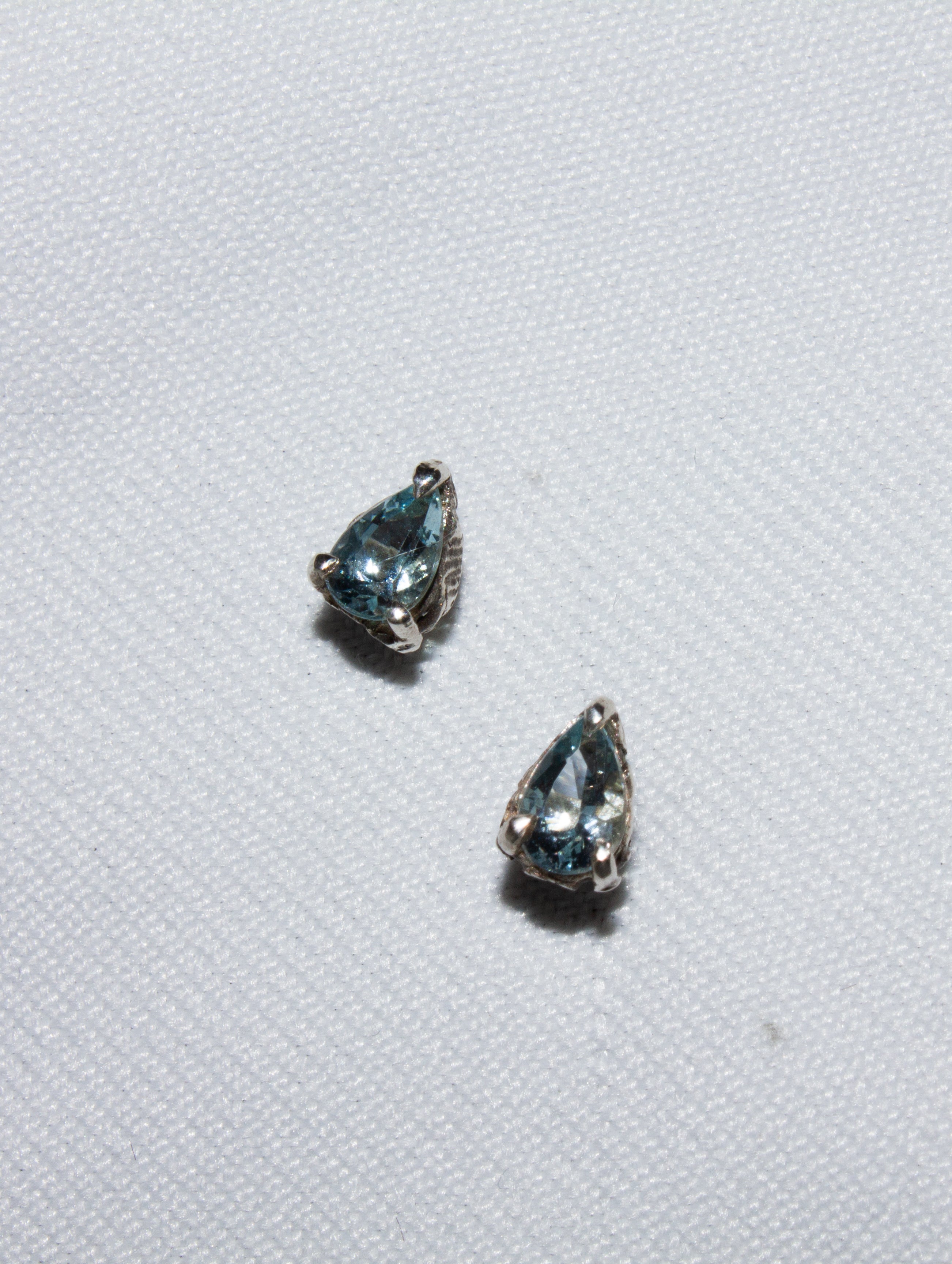 RYHN, Aquamarine Teardrop Studs