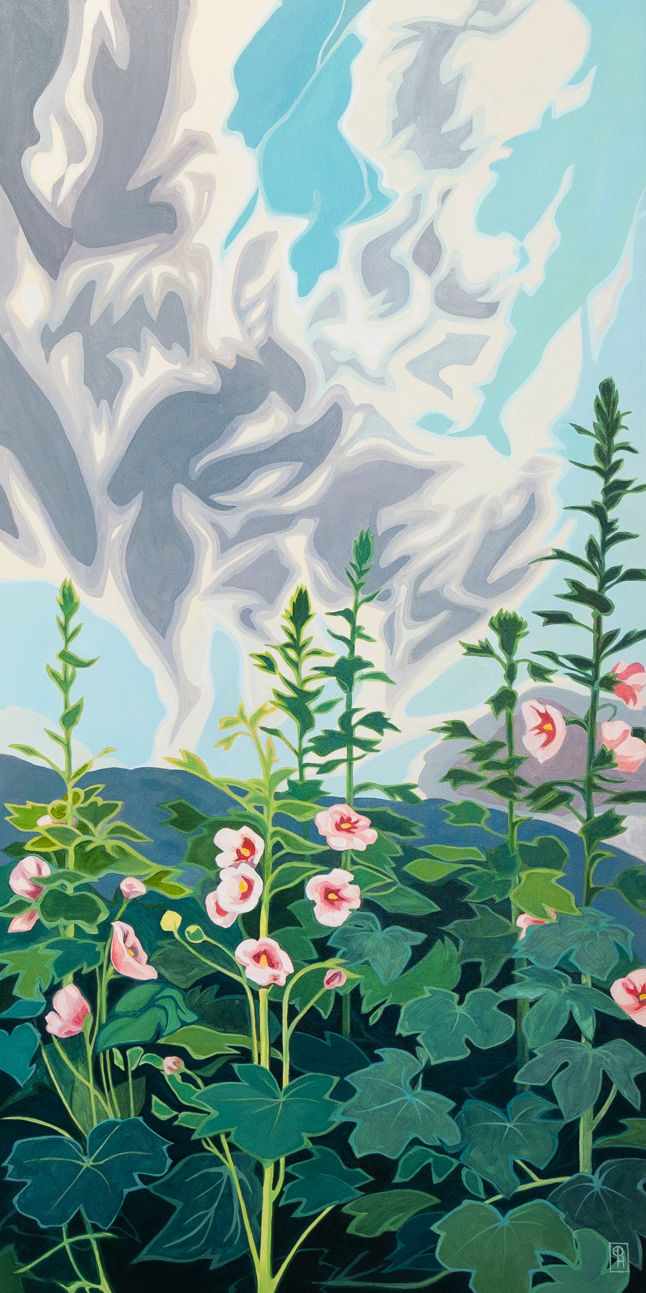 Erica Hawkes, Beautiful Hollyhocks
