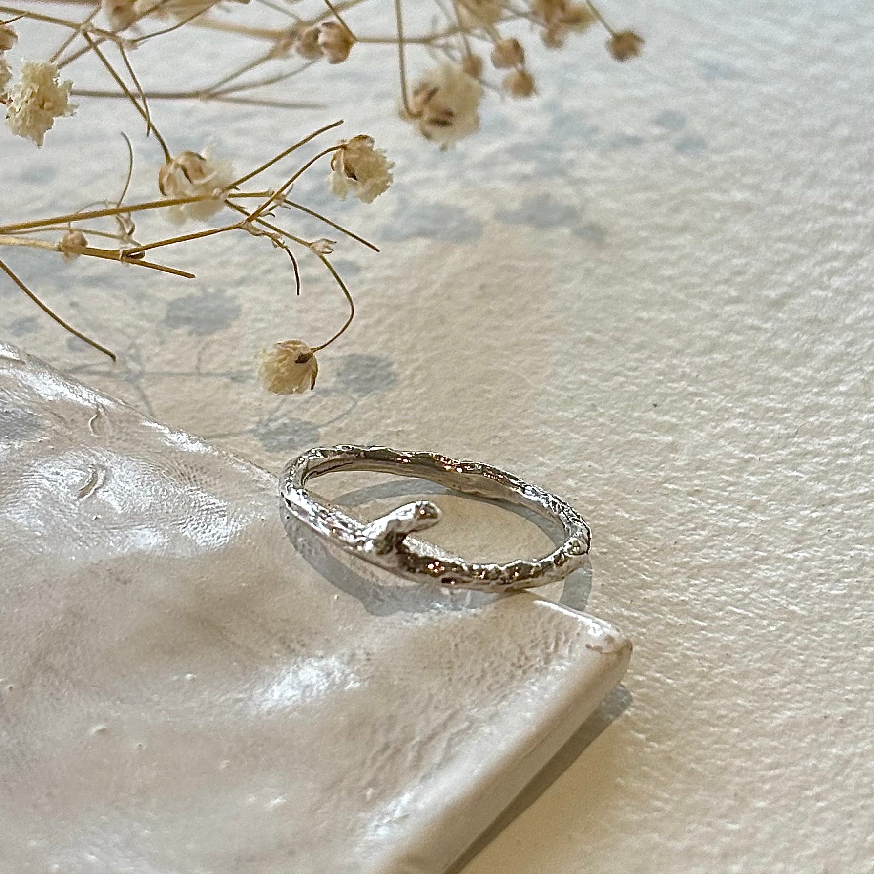 Kathryn Rebecca, Silver Stacking Branch Rings-4