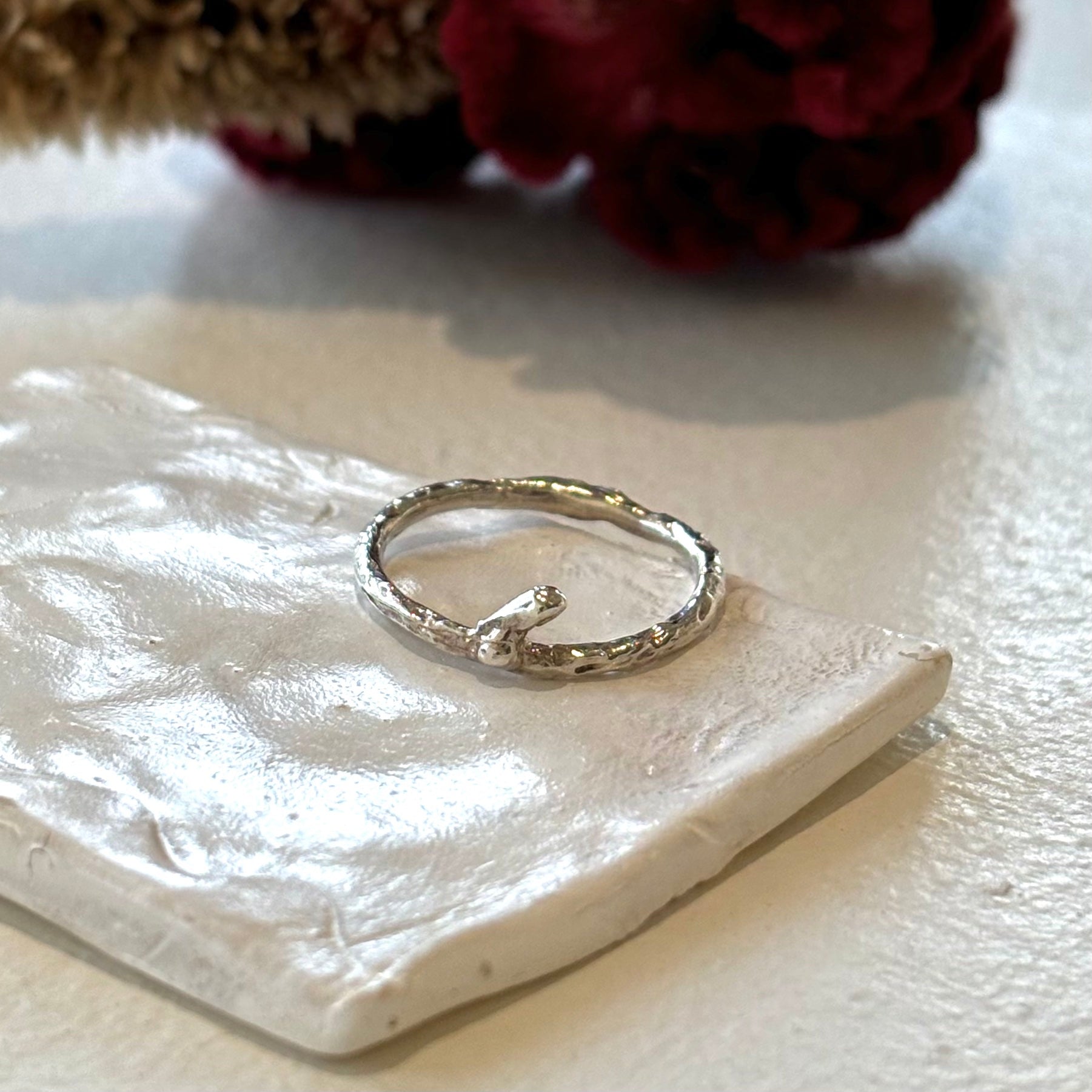 Kathryn Rebecca, Silver Stacking Branch Rings-3