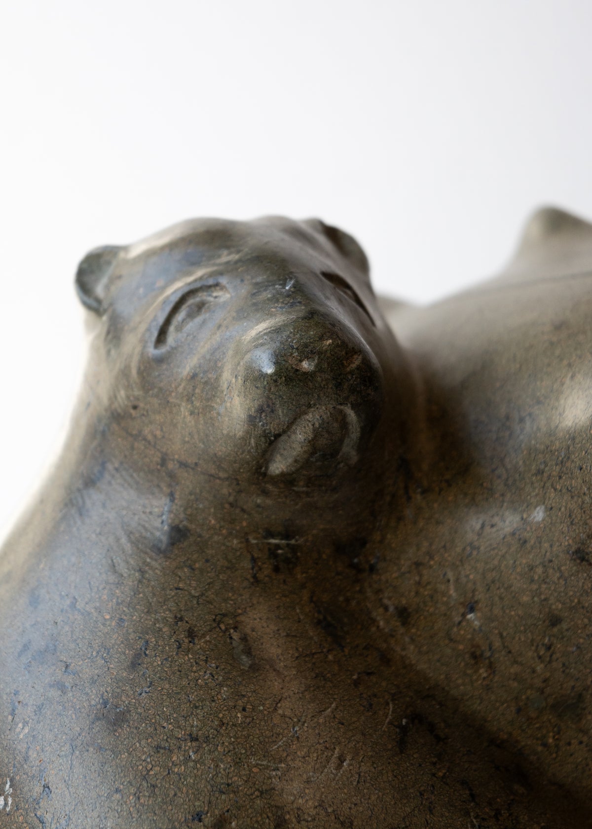 Bear, Cub and Bird, Once-known Inuit Artist (Inuit, Kinngait)-6