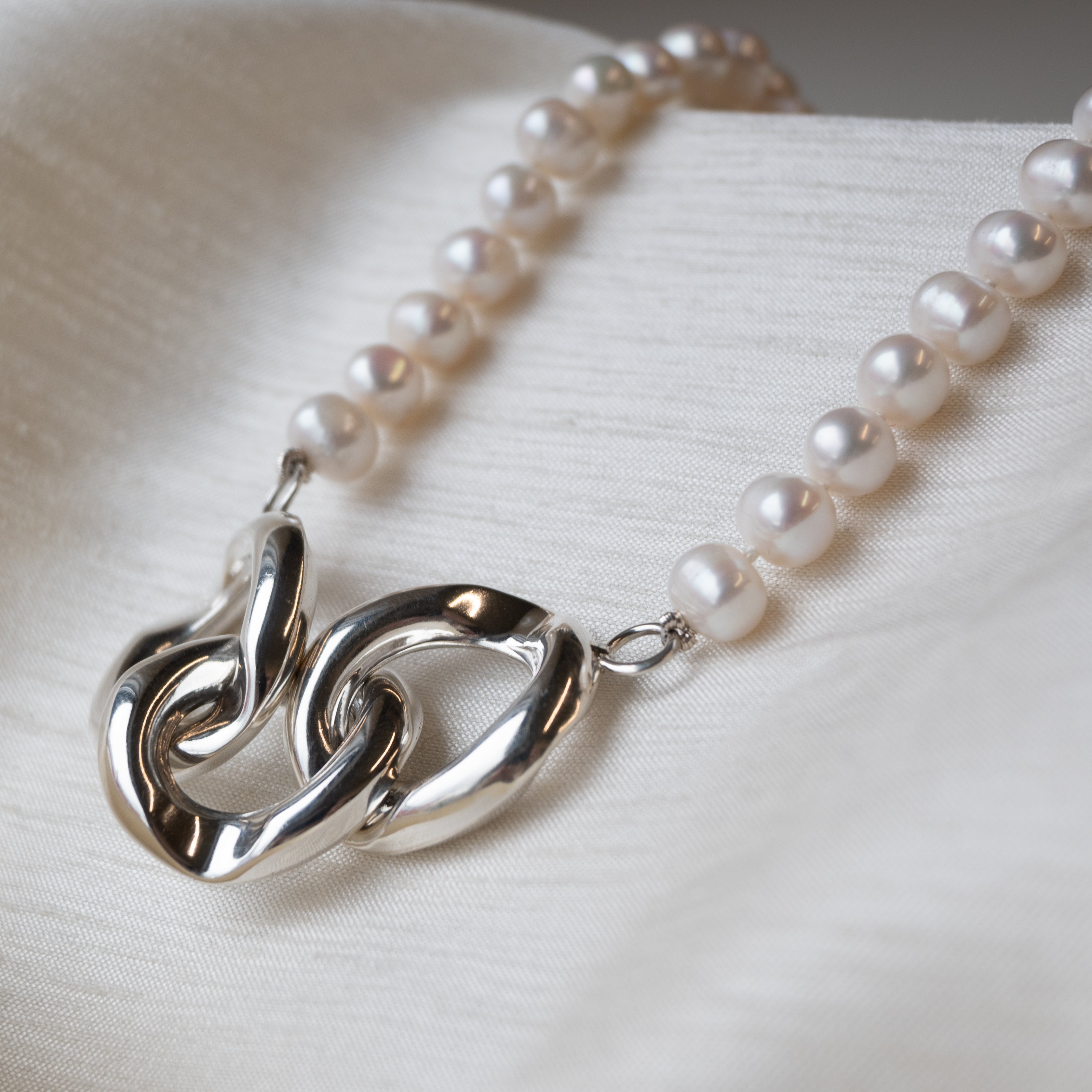 Alexandra Temple, Silver Moon Necklace