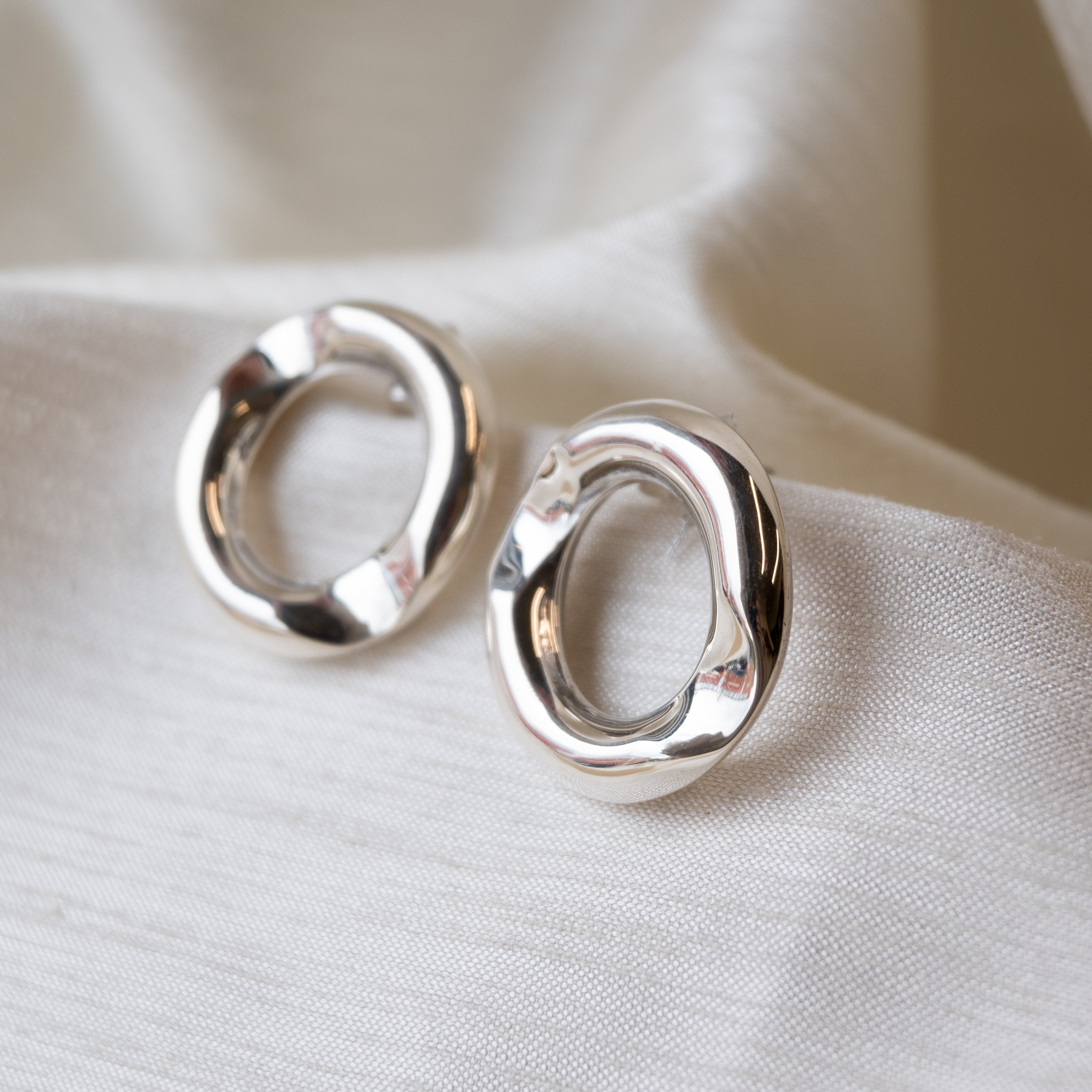 Alexandra Temple, Silver Moon Earrings