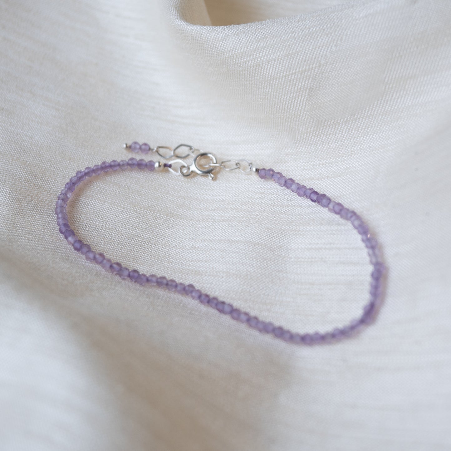 Alexandra Temple, Amethyst Silver Bracelet