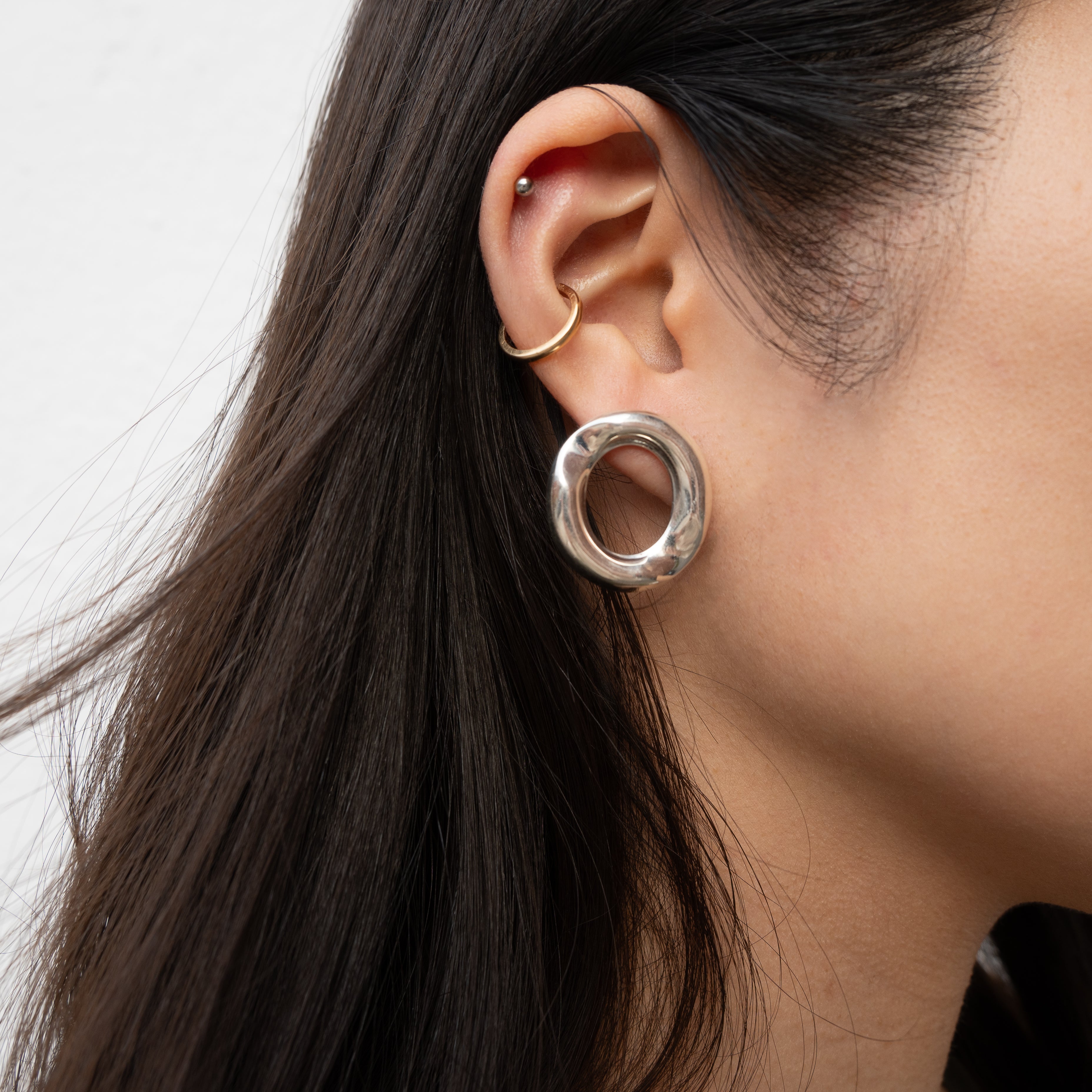 Alexandra Temple, Silver Moon Earrings