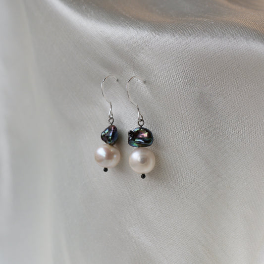 Brenda Wong, Pearl Cap Earrings