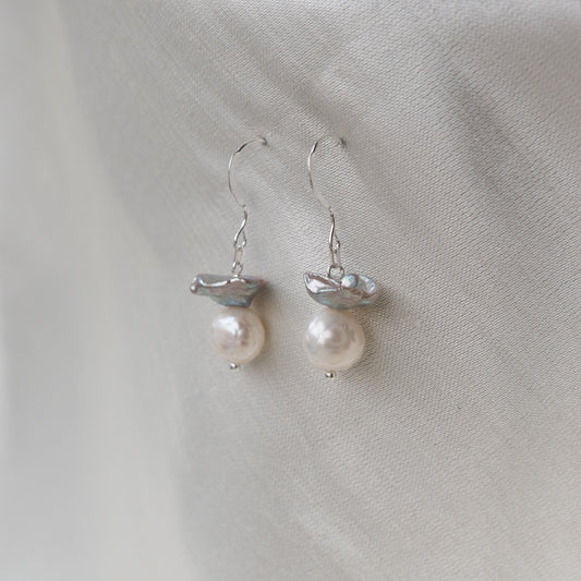 Brenda Wong, Pearl Cap Earrings