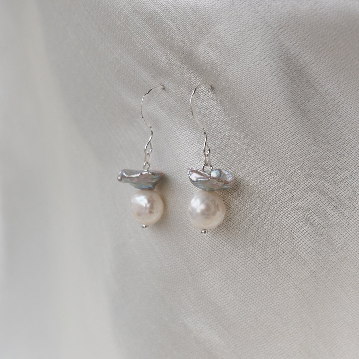Brenda Wong, Pearl Cap Earrings