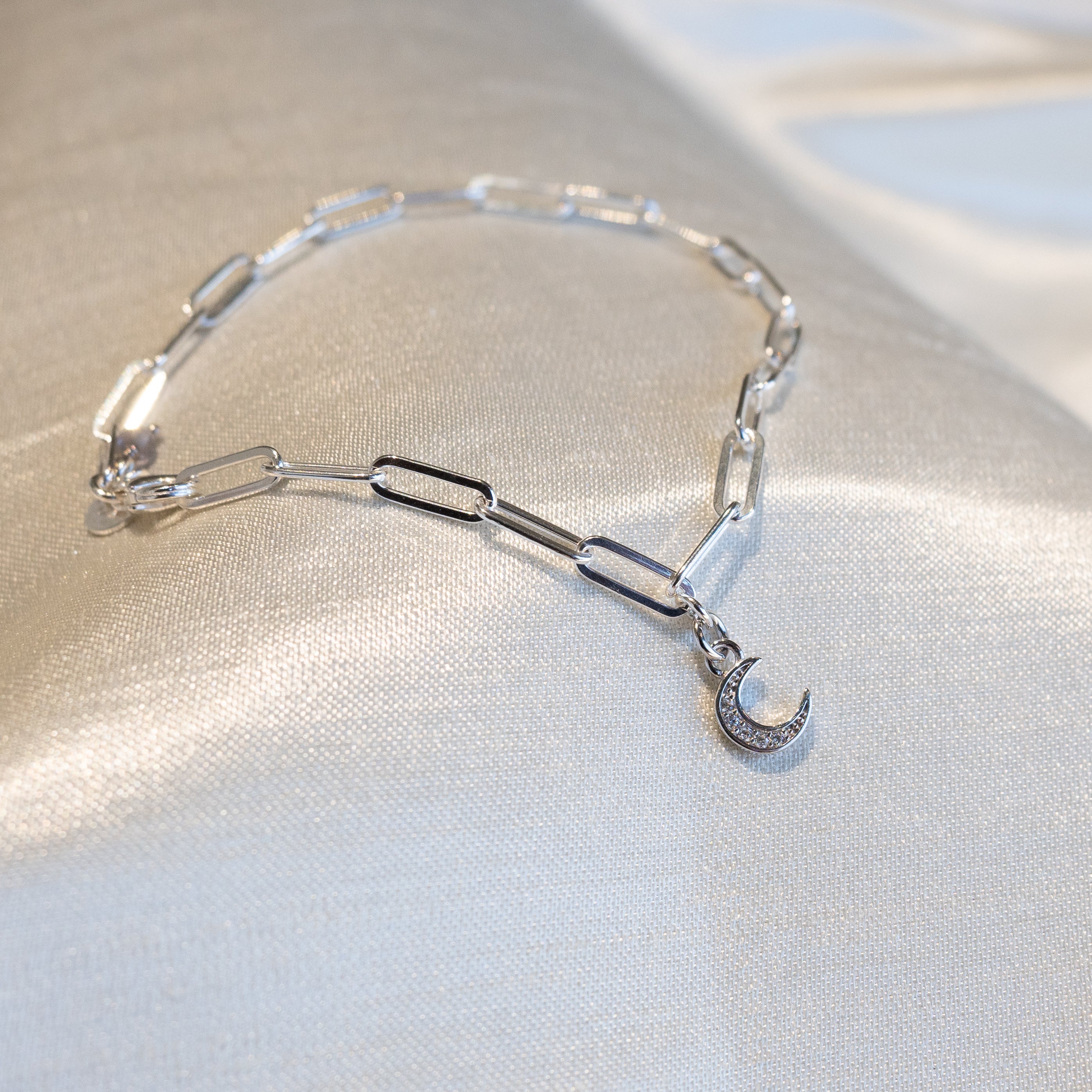 Hailey Jane, Sterling Silver Paperclip Chain Bracelet