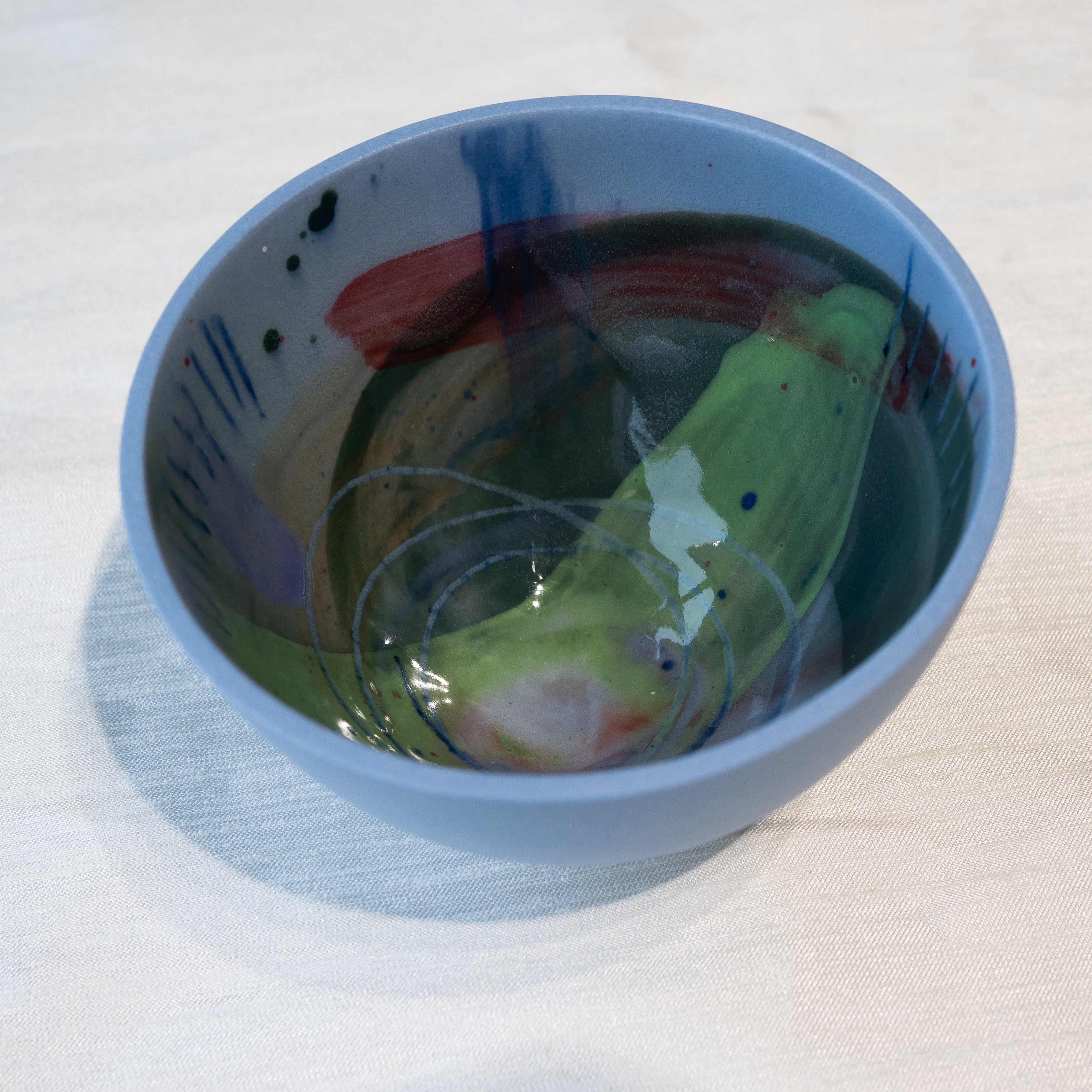 Dauma Stirbyte, Small Blue Snack Attack Bowl-3