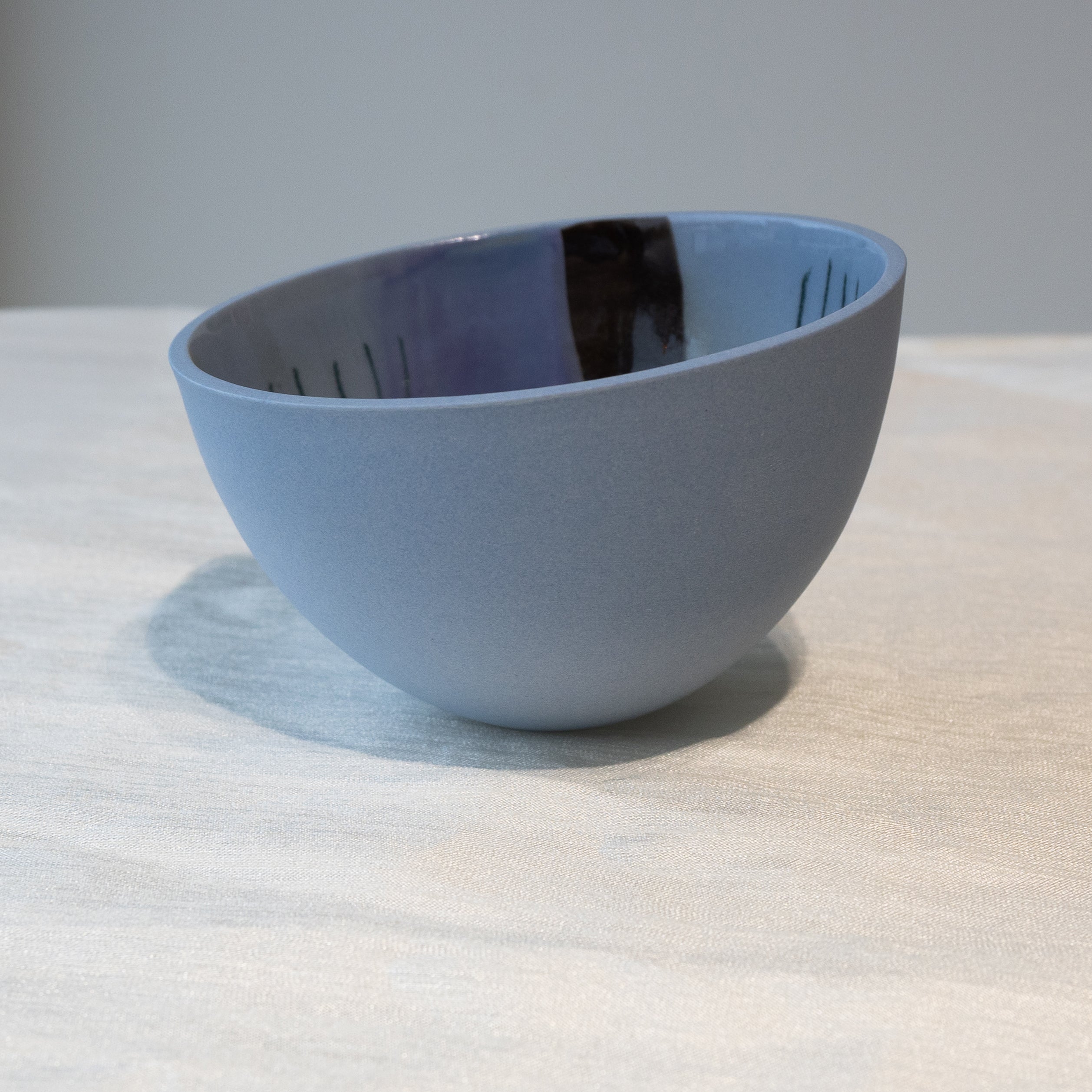 Dauma Stirbyte, Small Blue Snack Attack Bowl-6