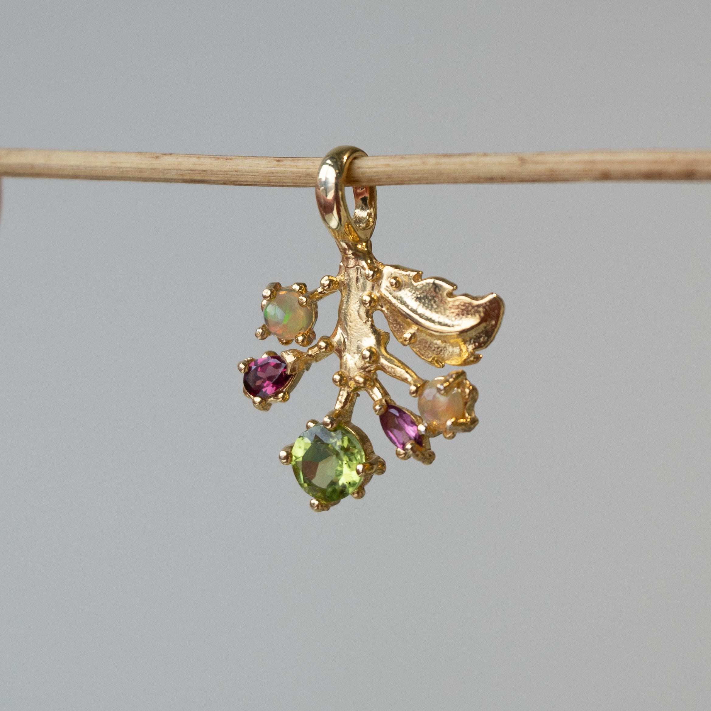 Out Designs, Sprouting Peridot Pendant