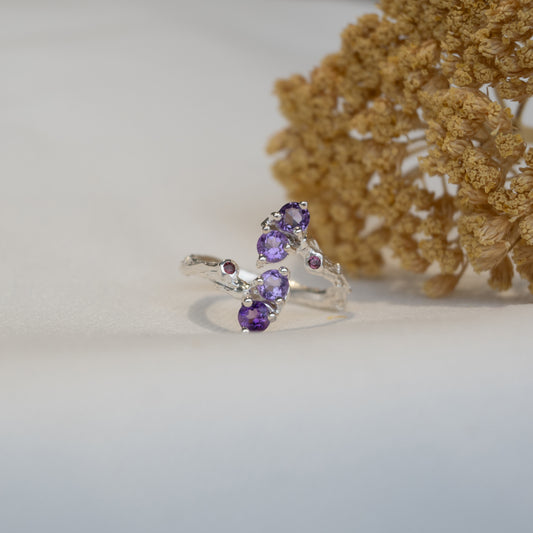 Out Designs, Stacked Amethyst Ring