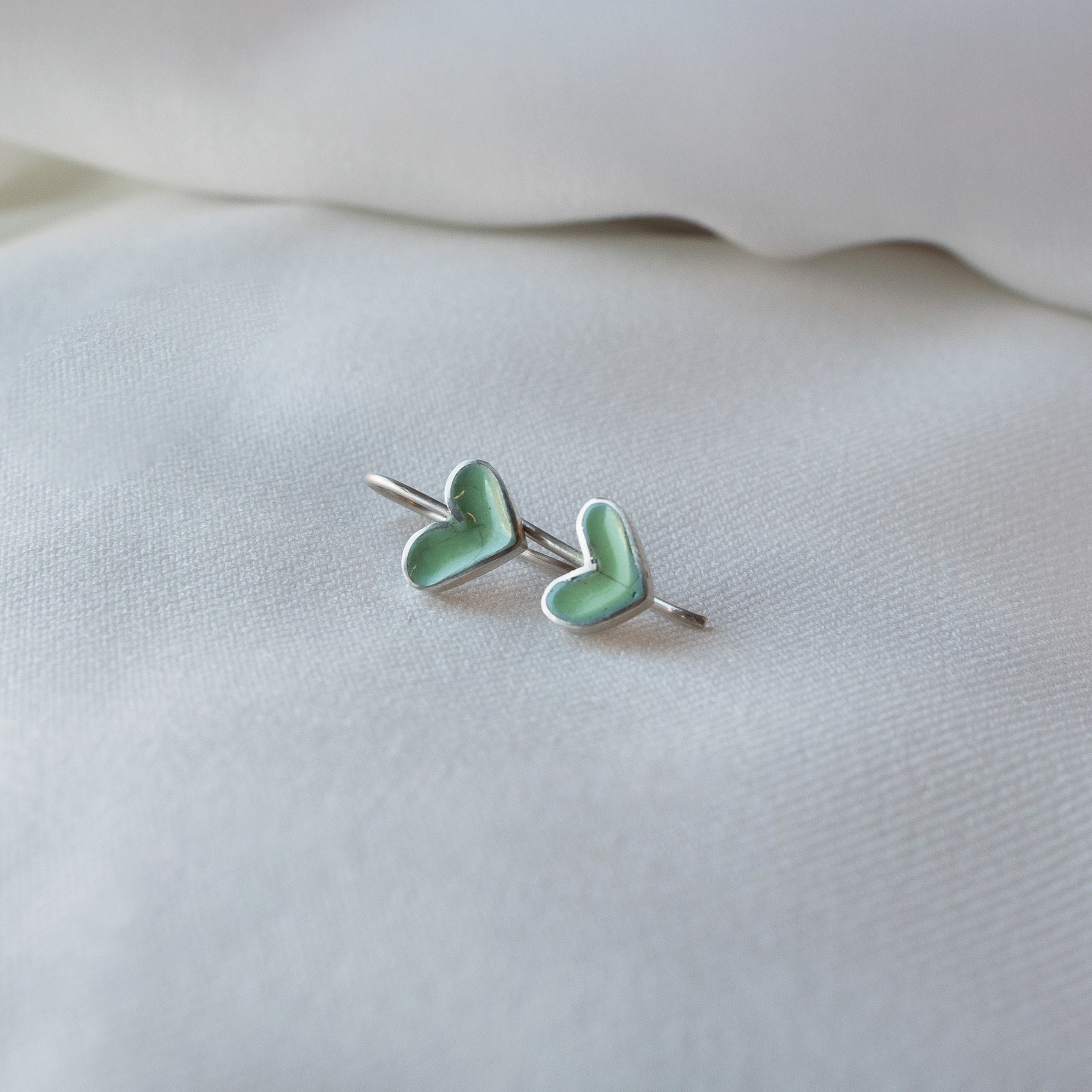 Galili Ellis, Enamel Heart Earrings