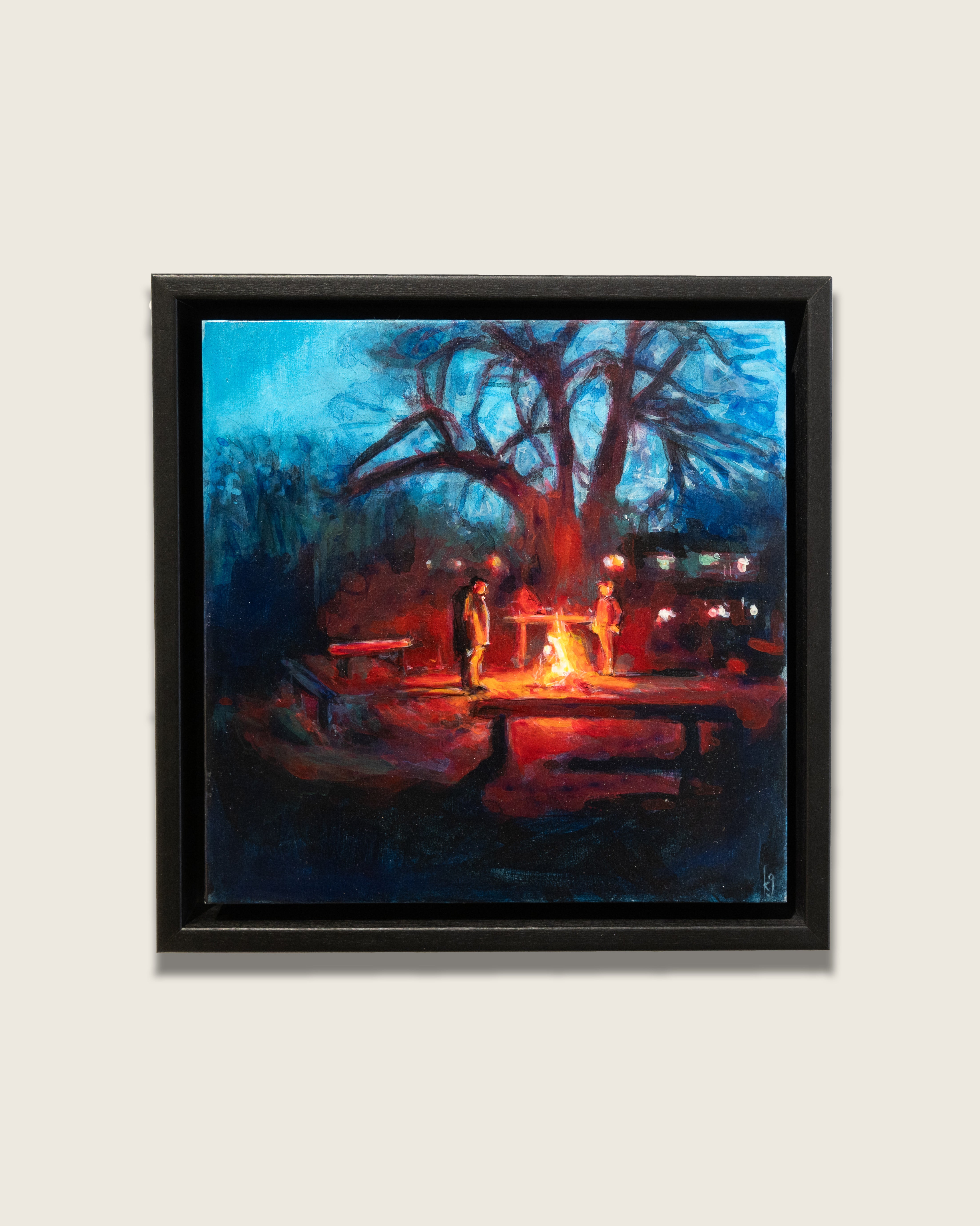 ACQUIRED | Kelly Grace, Study for "Fire Pit"
