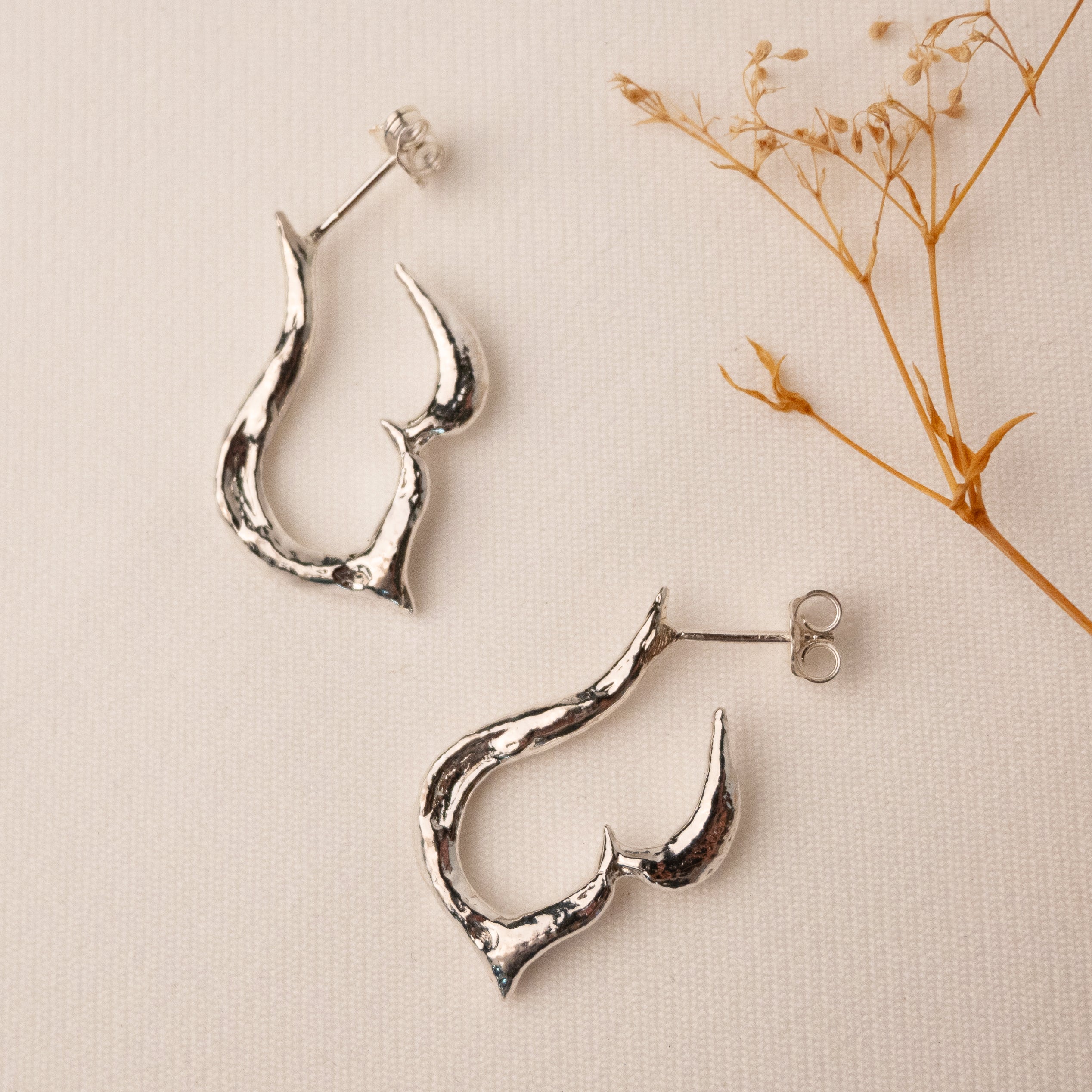 L.L.Y. Atelier, Gothic Script Earrings