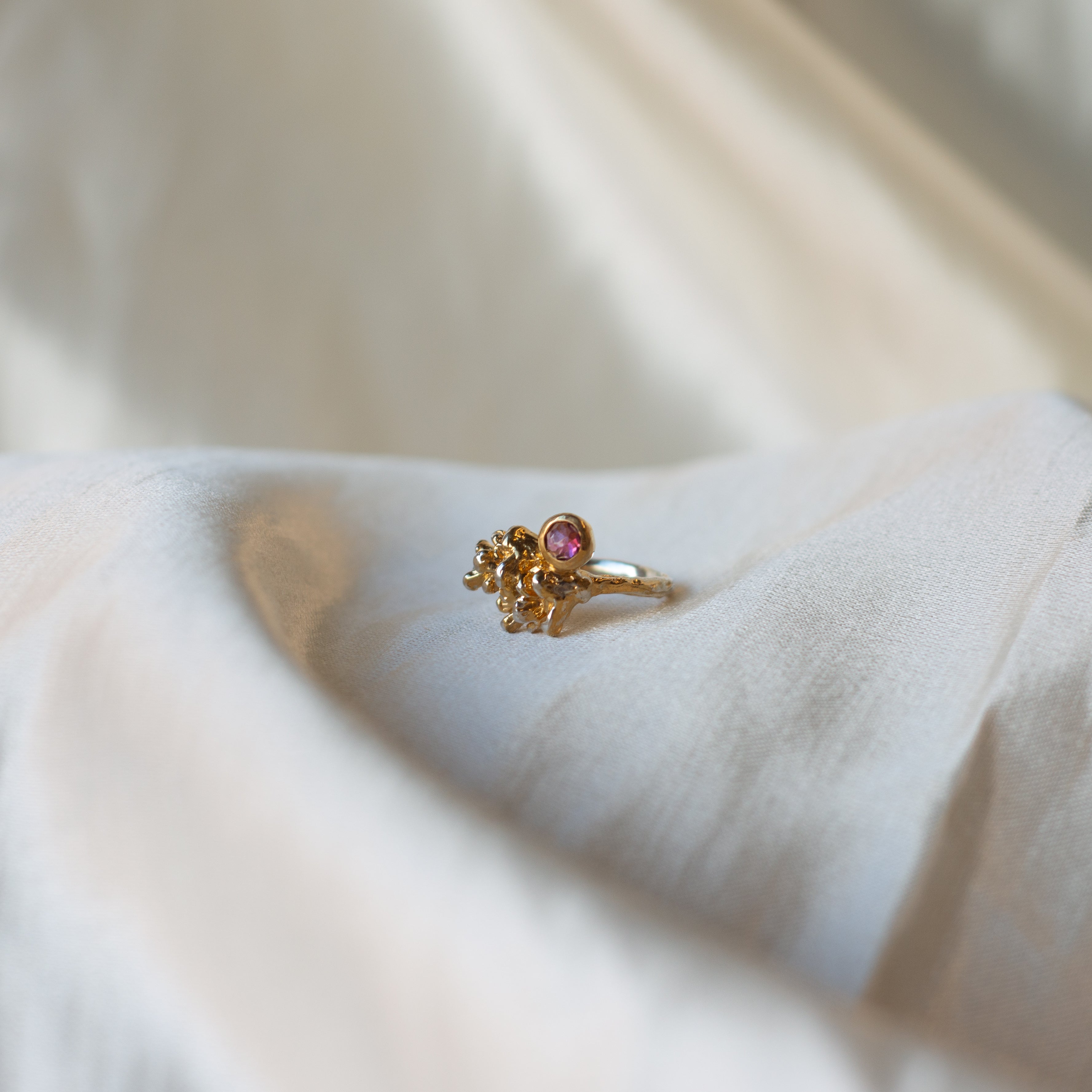 Kathryn Rebecca, Gold Pinecone Ring-4