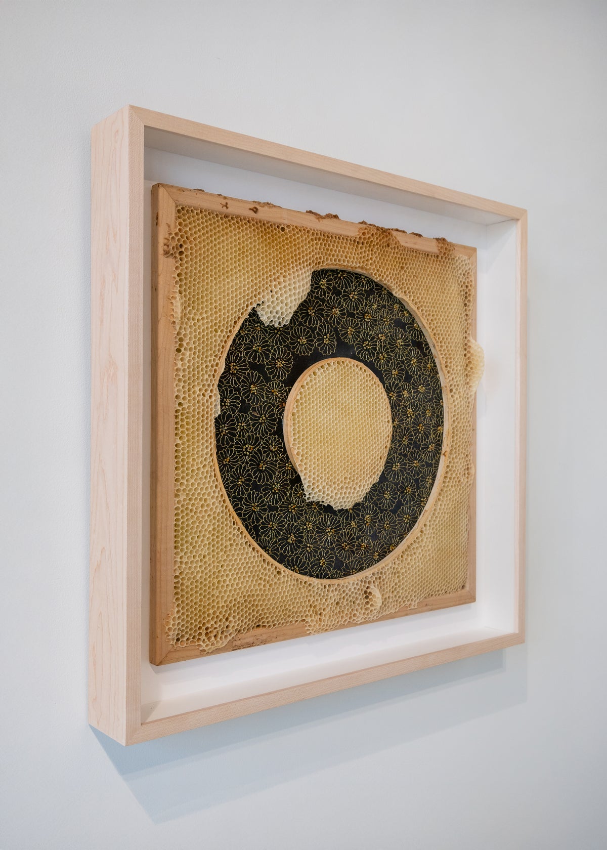 Ava Roth, Gold Flowers, Embroidered-3