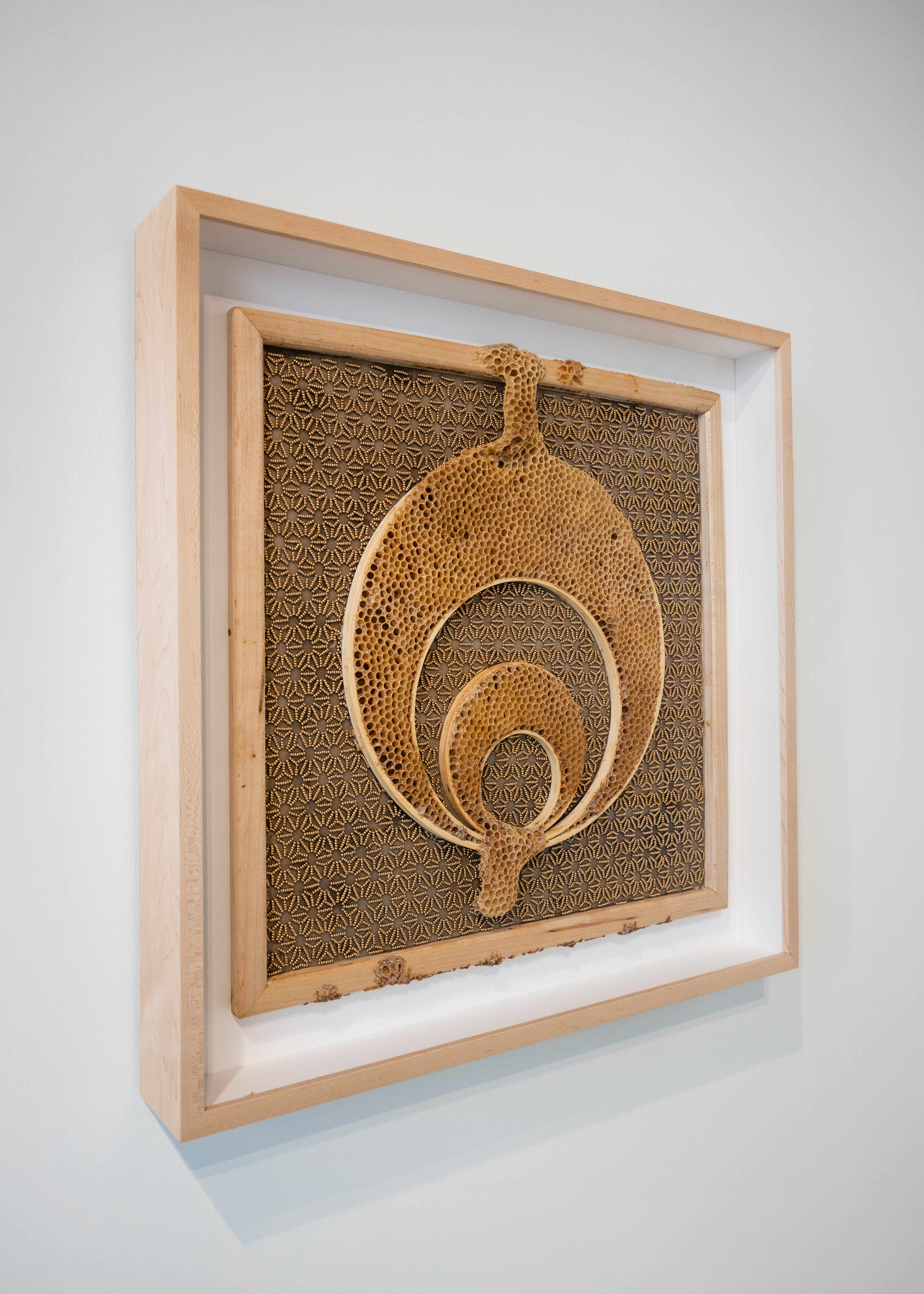Ava Roth, Beaded Circles, Taupe-4