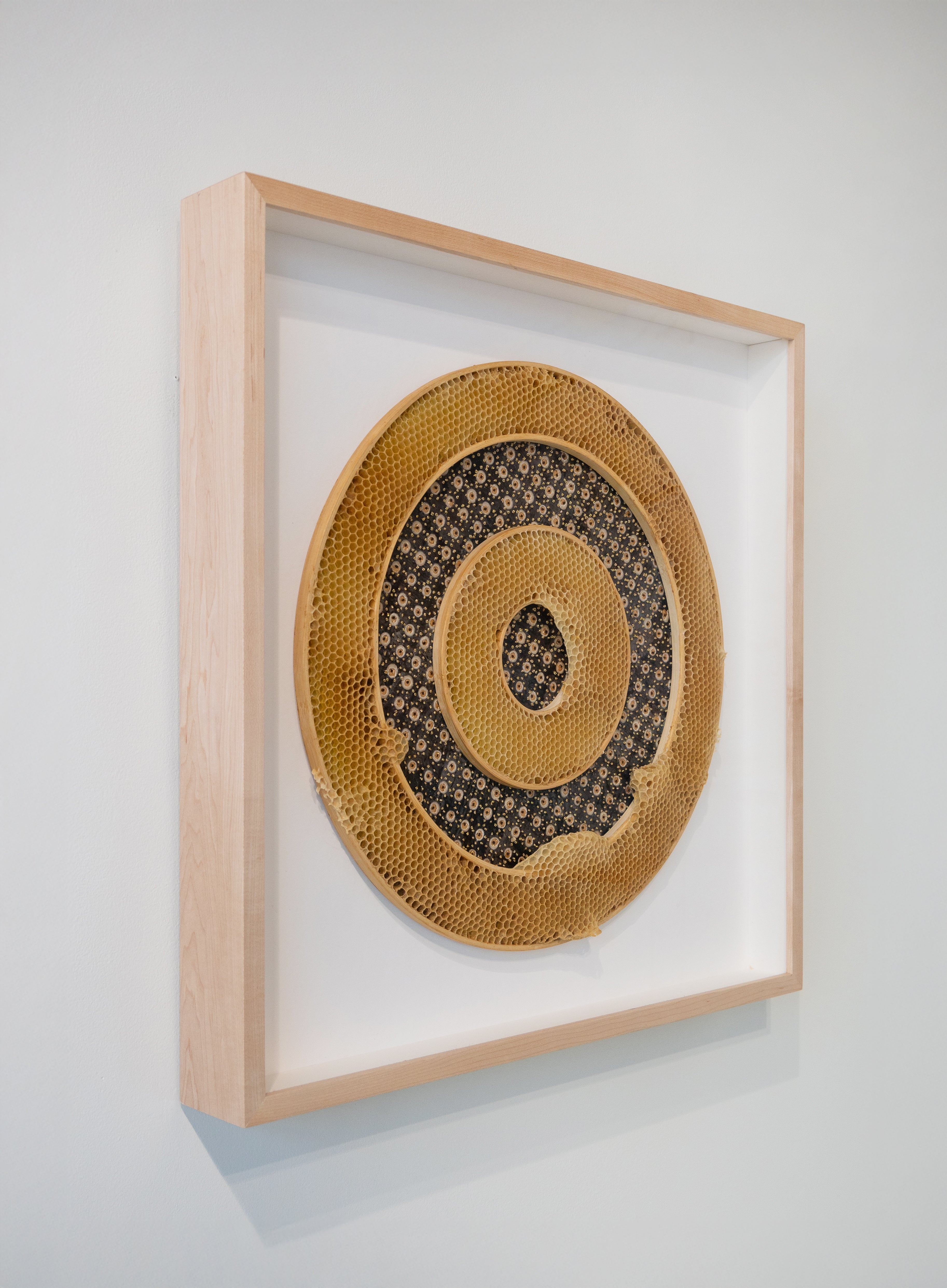 Ava Roth, Beaded Circles, Brown and Gold-4