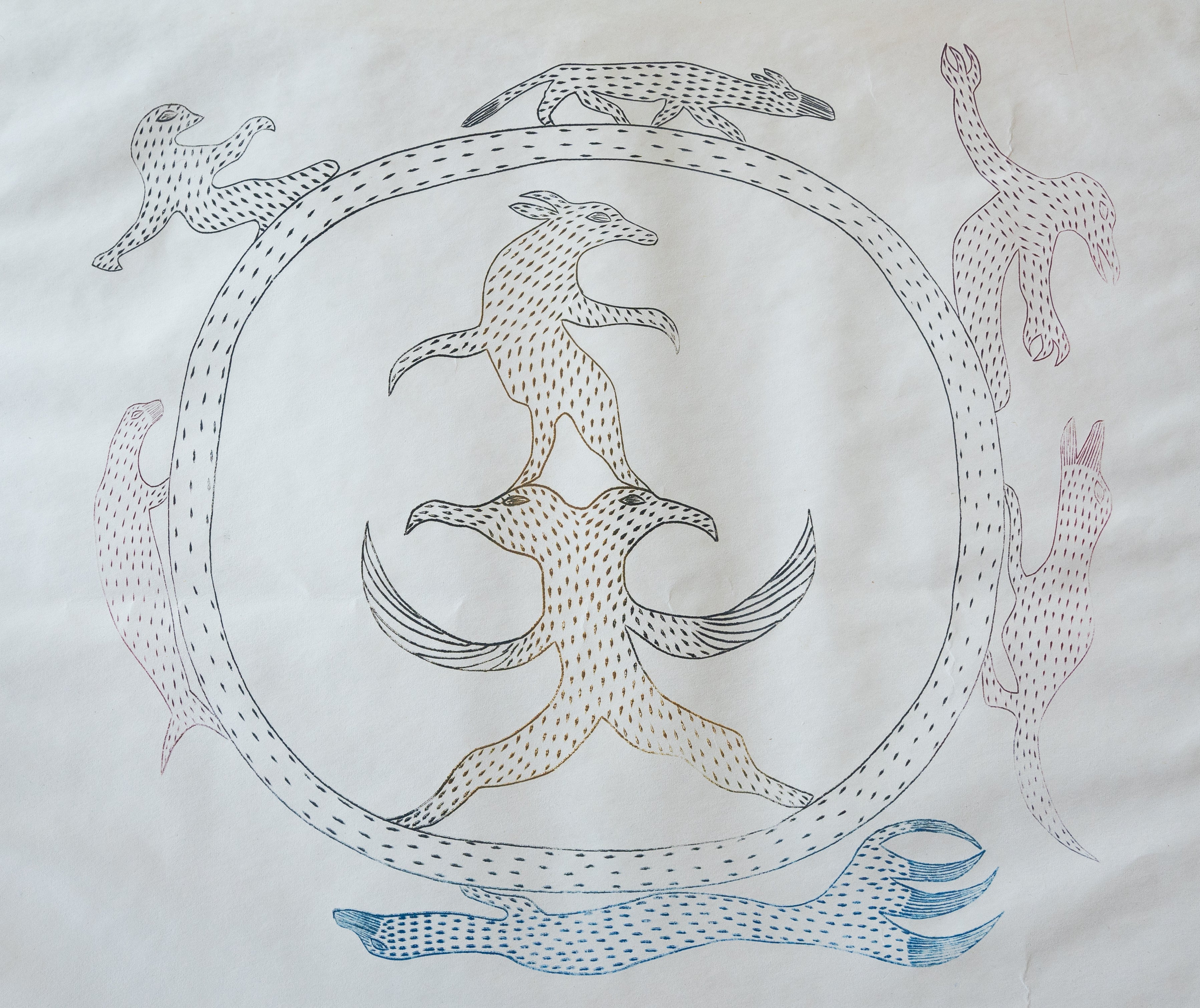 Cycle, Johnnibo Ashevak (Inuit, Kinngait)-1