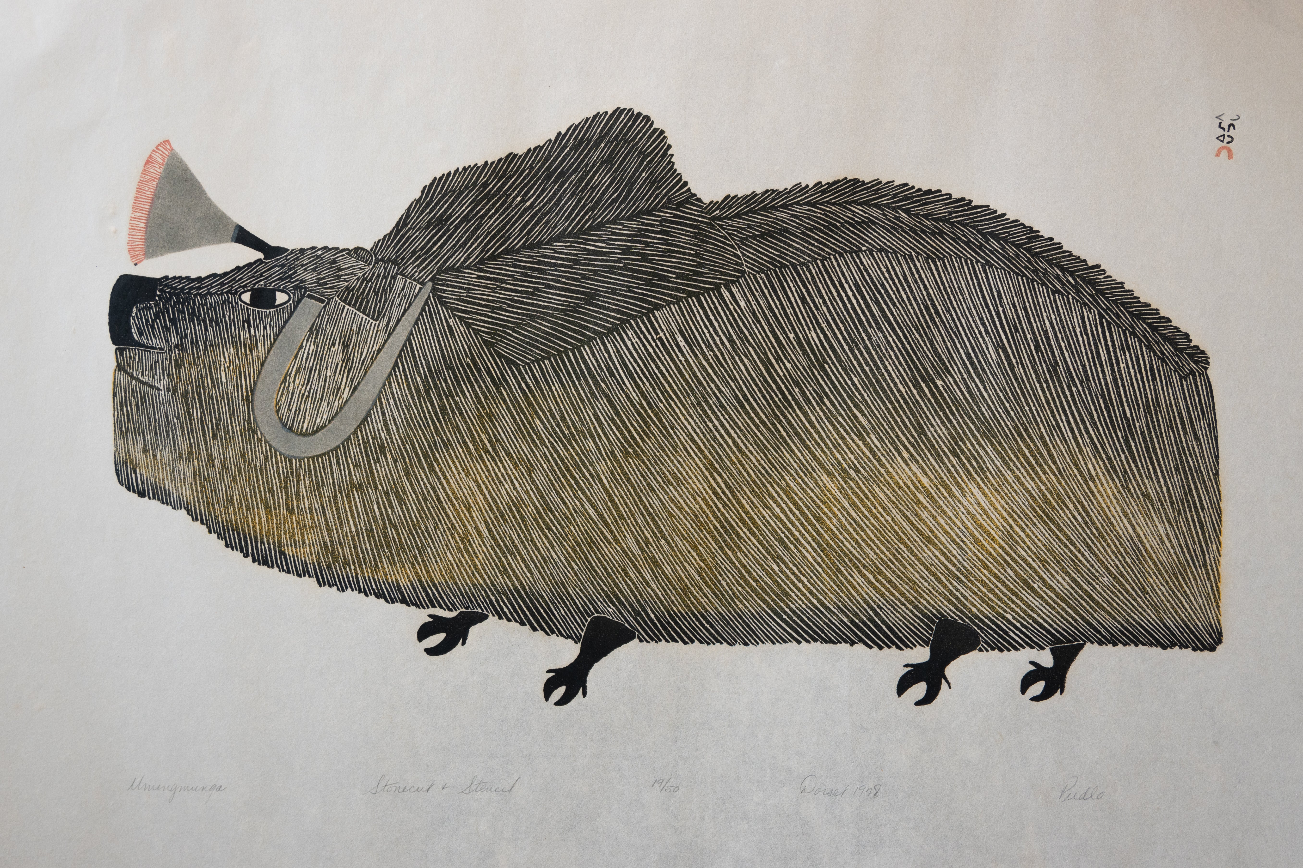 Umingmunga, Pudlo Pudlat (Inuit, Kinngait)-3