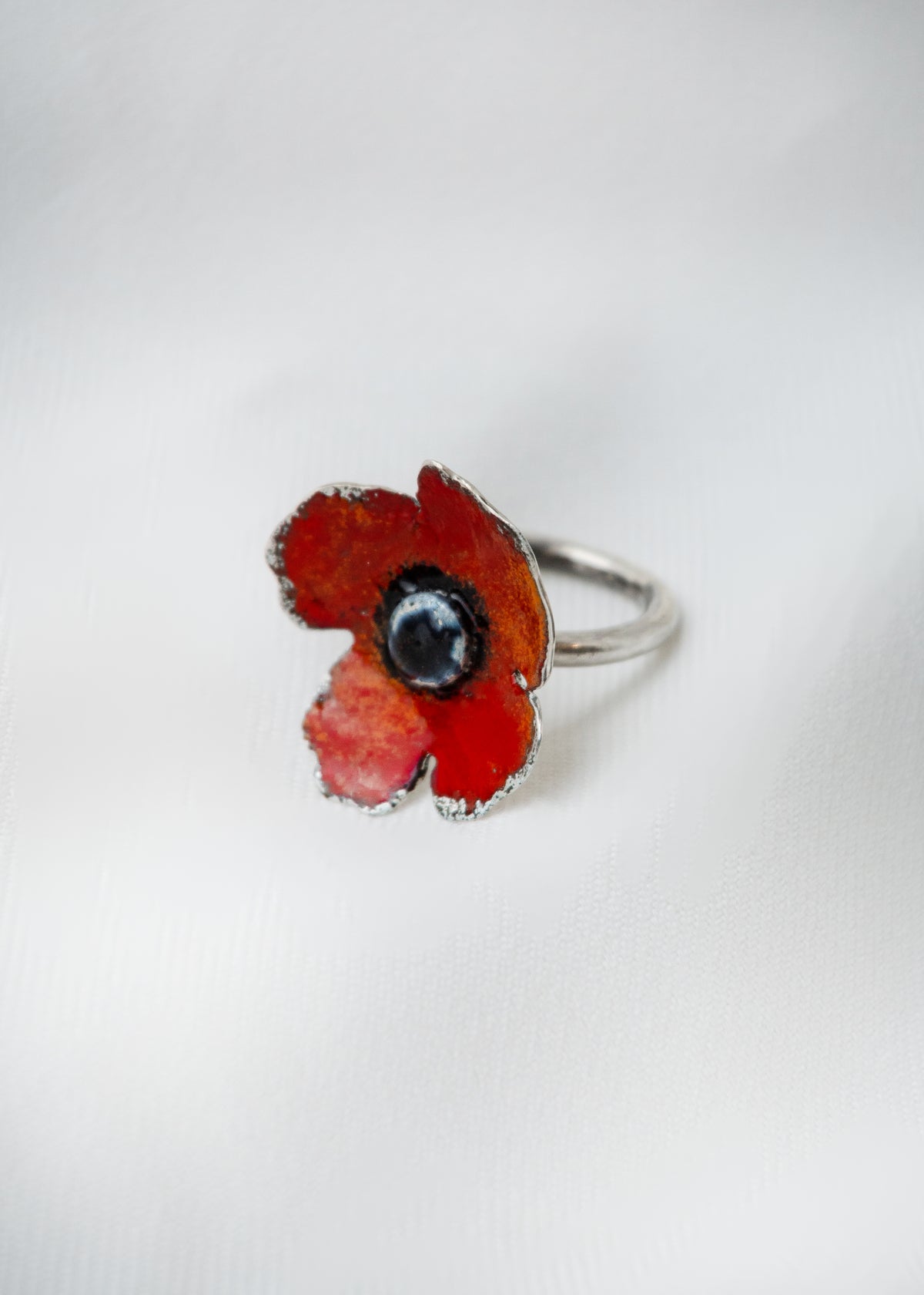 Galili Ellis, Enamel Poppy Ring