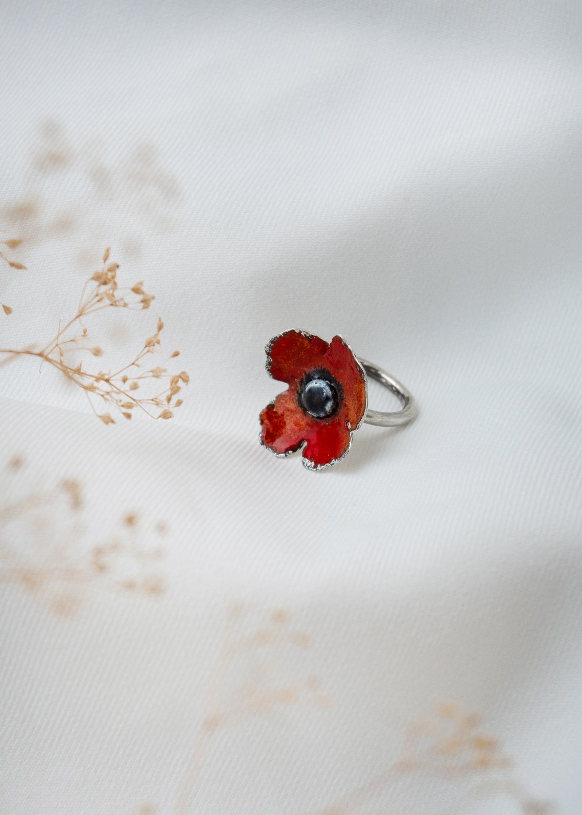 Galili Ellis, Enamel Poppy Ring
