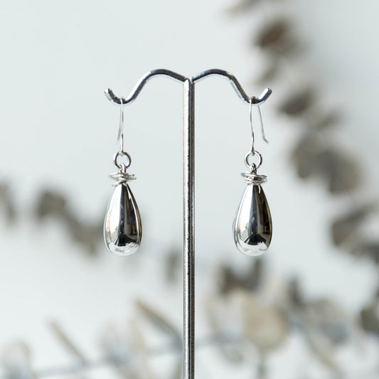 Brenda Wong, Silver Teardrop Stacked Earrings