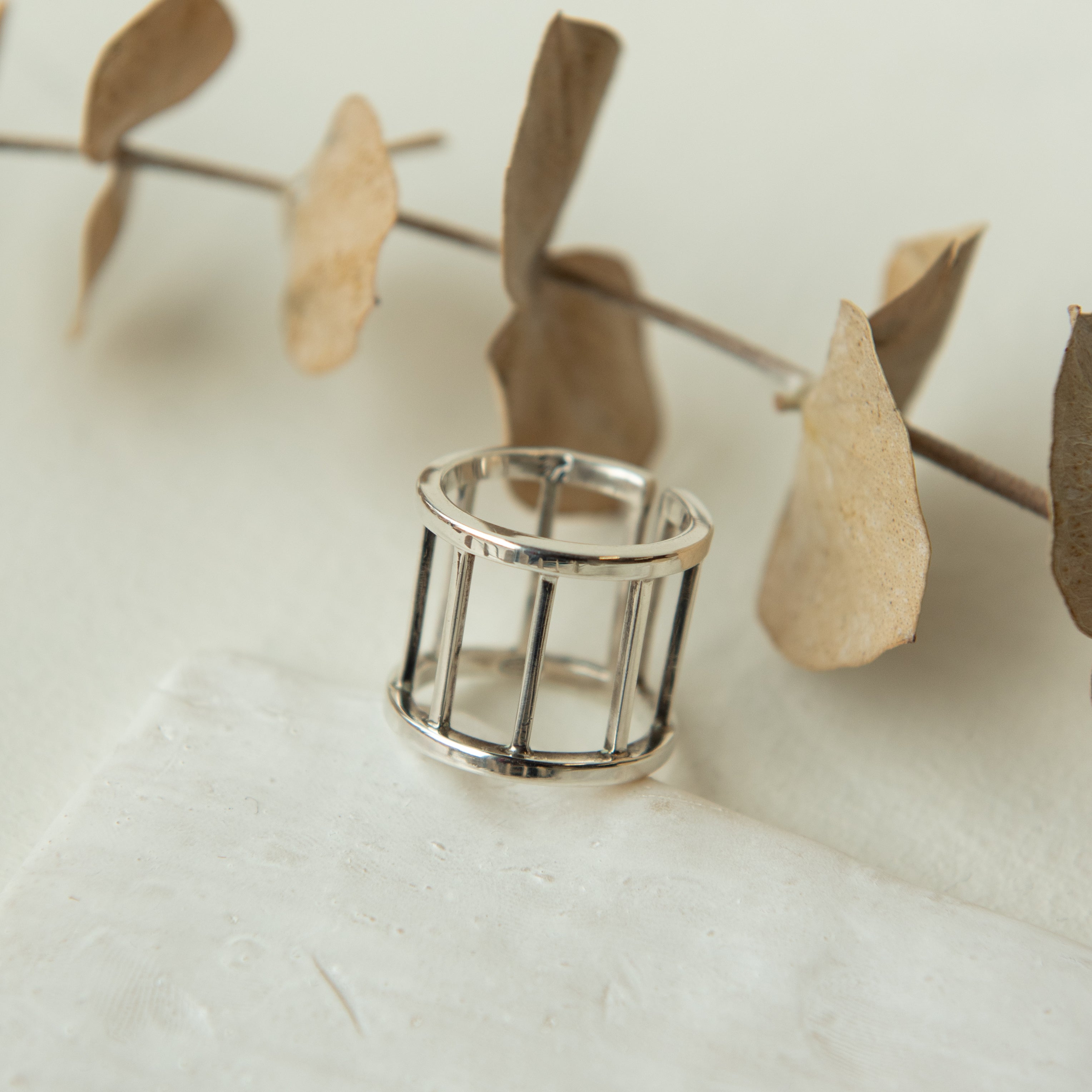 Alexandra Temple, Silver Bars Ring
