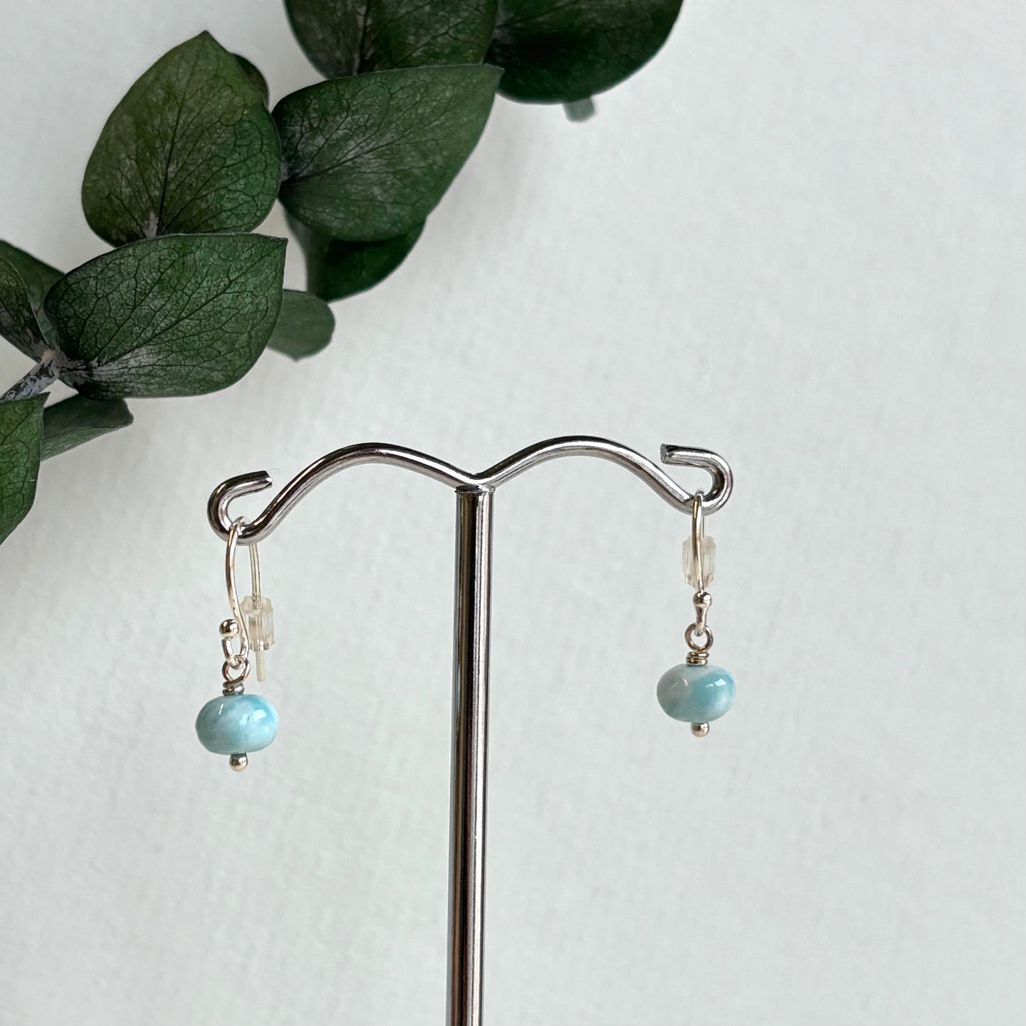 Kathryn Rebecca, Small Drop Larimar Earrings