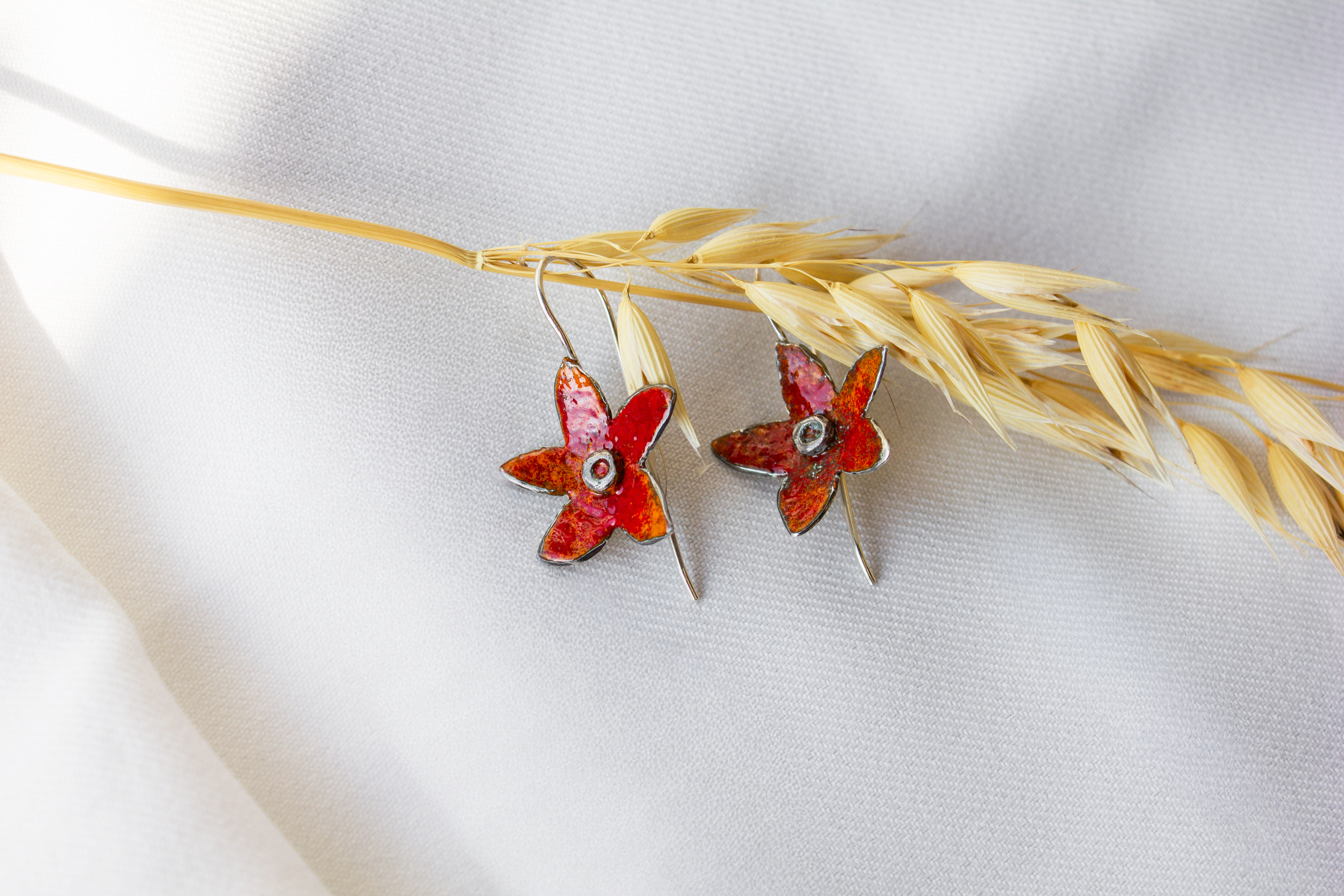 Galili Ellis, Enamel Flower Earrings-4