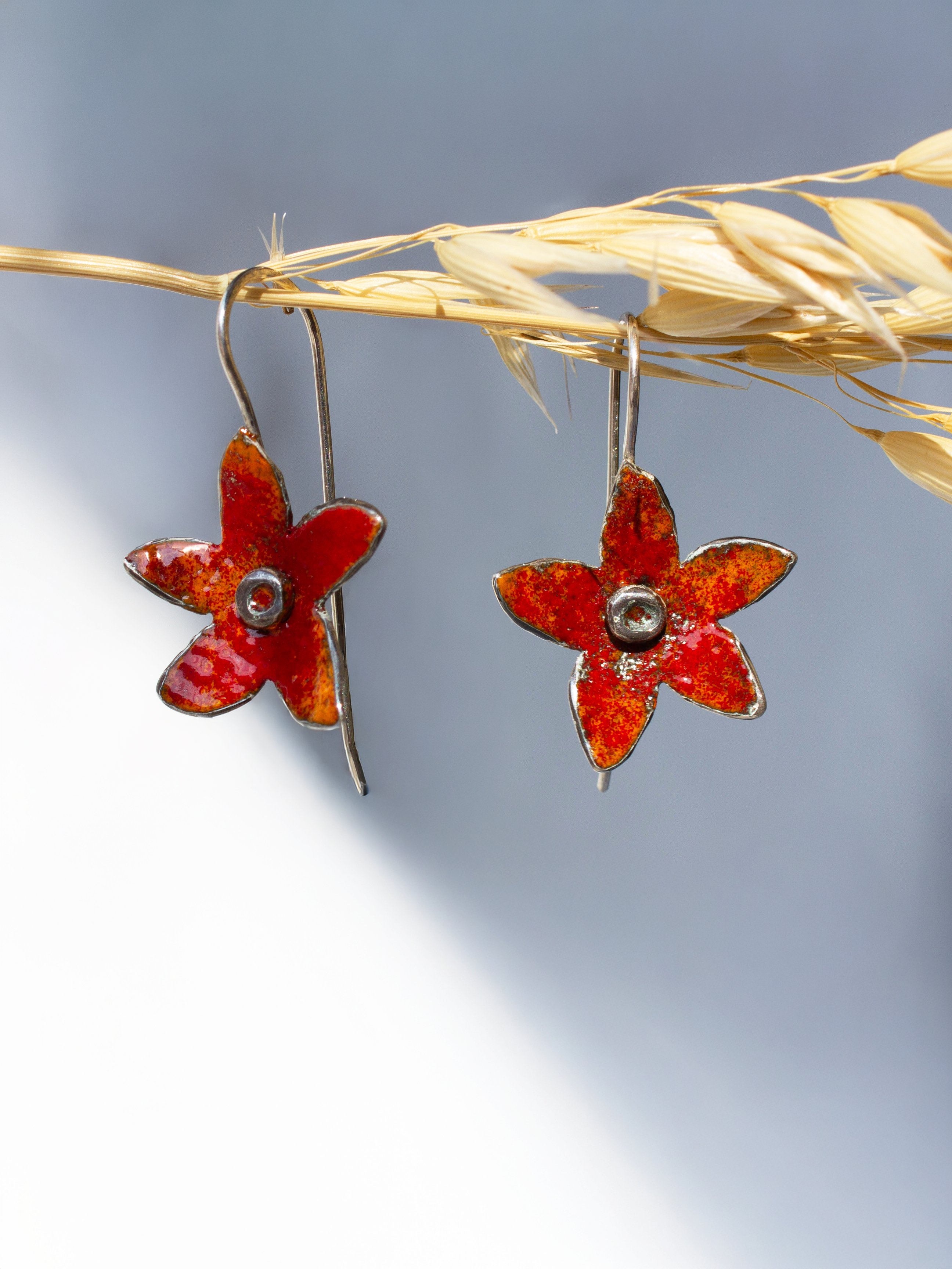 Galili Ellis, Enamel Flower Earrings-3