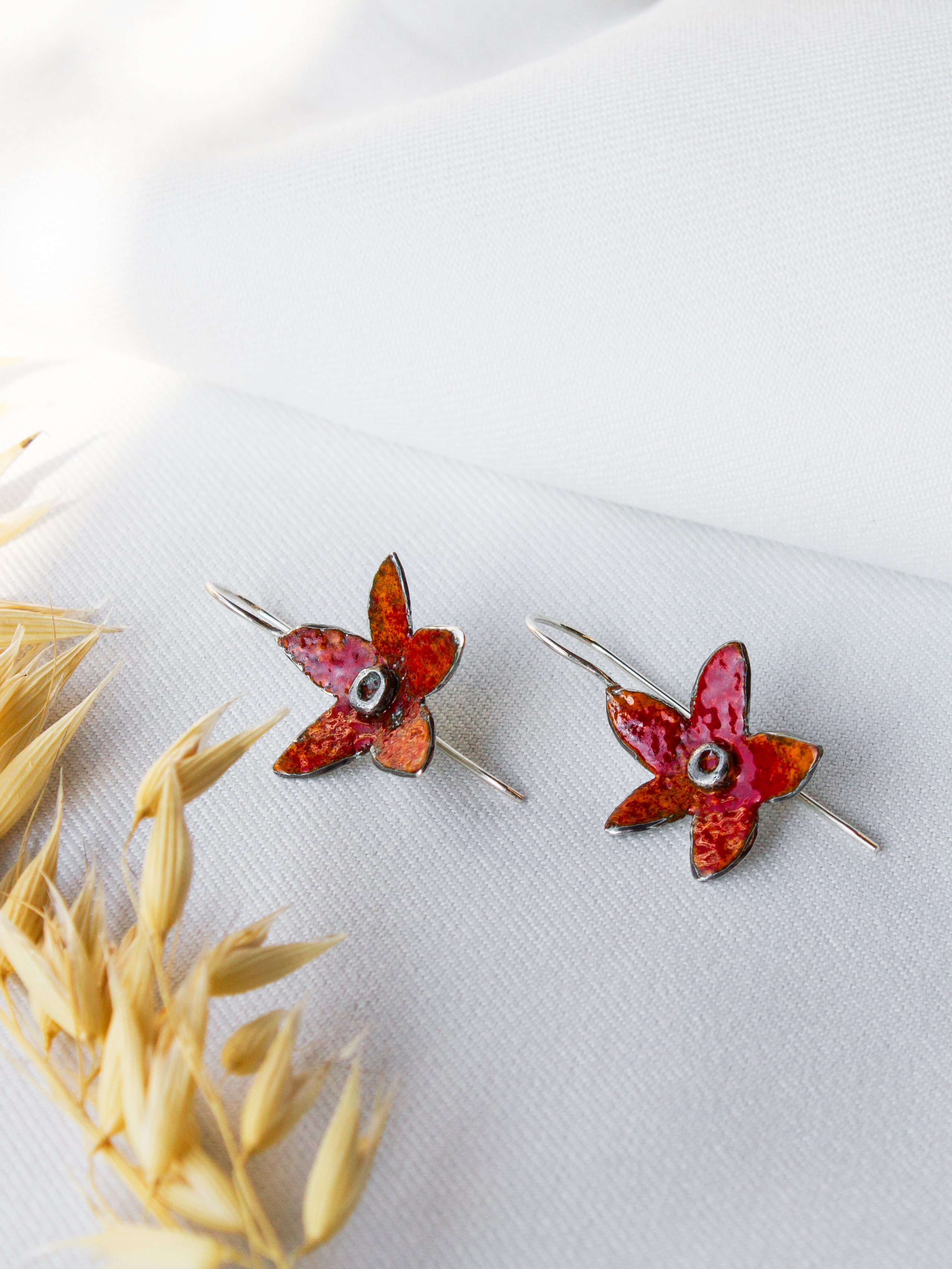 Galili Ellis, Enamel Flower Earrings-1