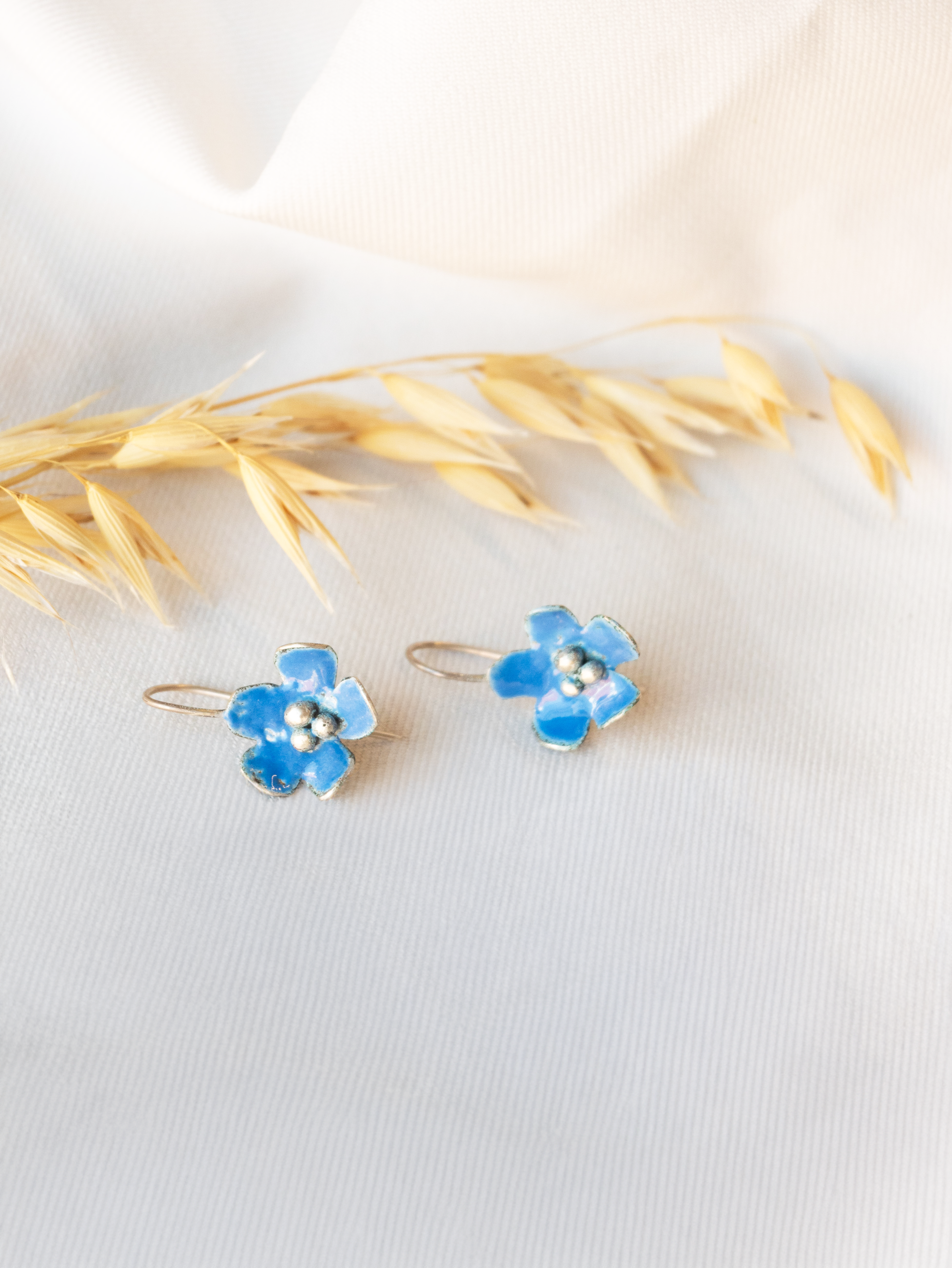 Galili Ellis, Enamel Forget-me-not Earrings